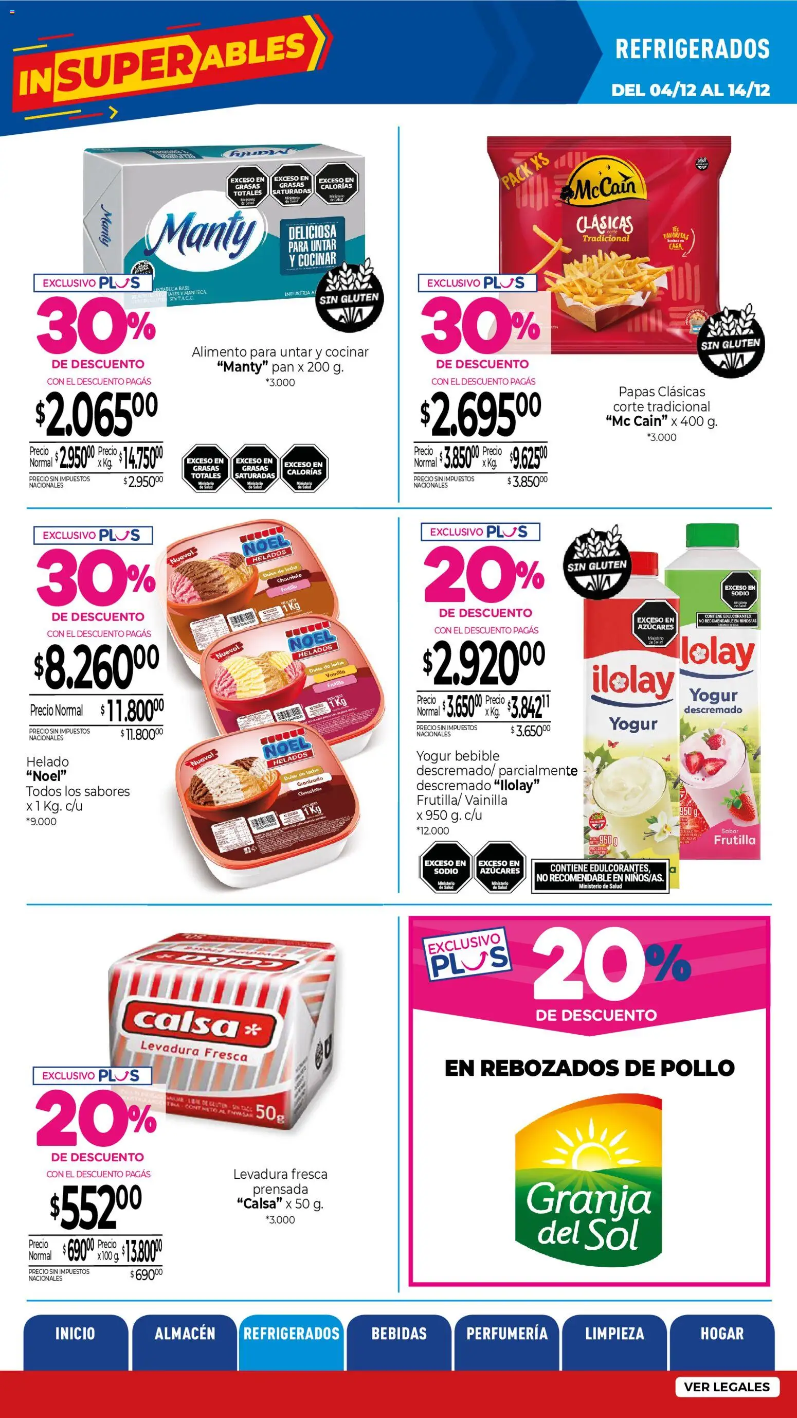 La Anonima - catalogos │ válido desde el 04.12.2025 | Página: 20 | Productos: Helado, Manteca, Yogur, Pan