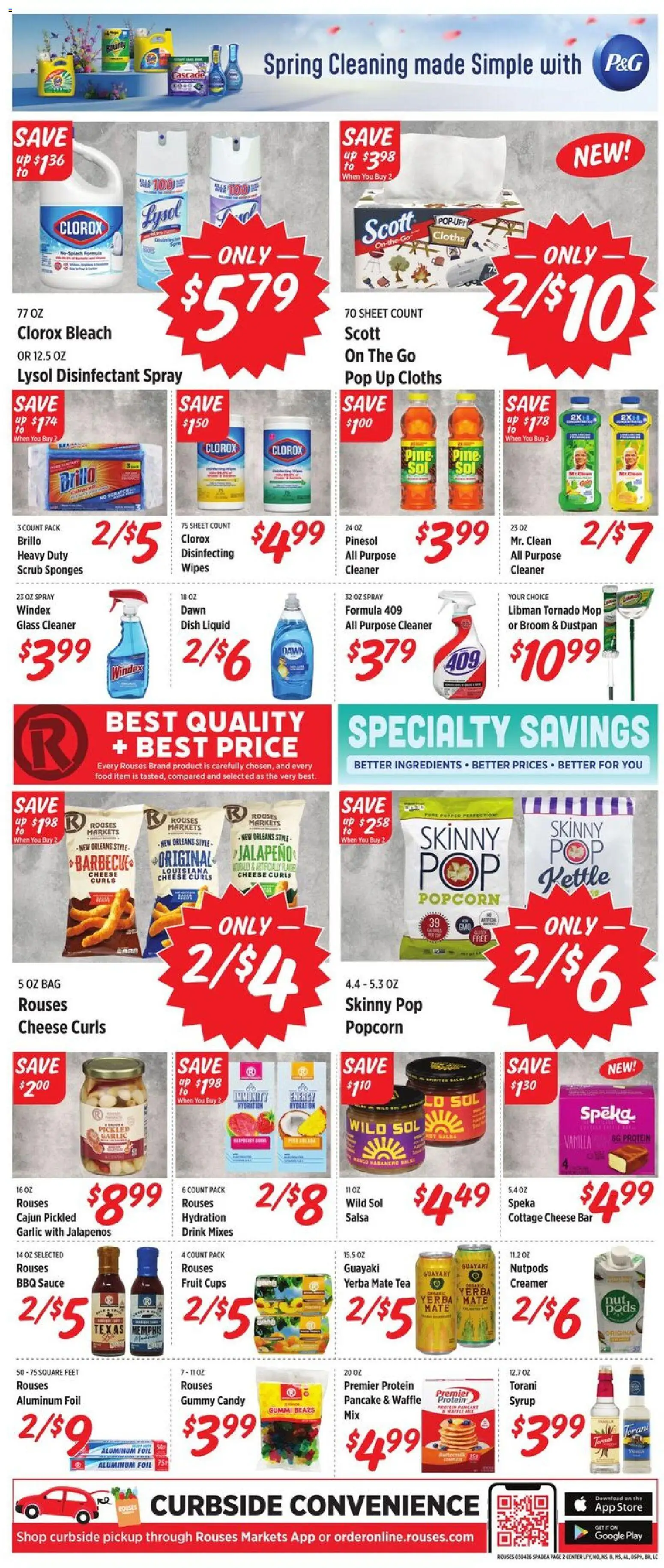 Rouses Weekly Ad - LA - valid from 04.03.2026 | Page: 7 | Products: Cheese, Cottage cheese, Garlic, Bag