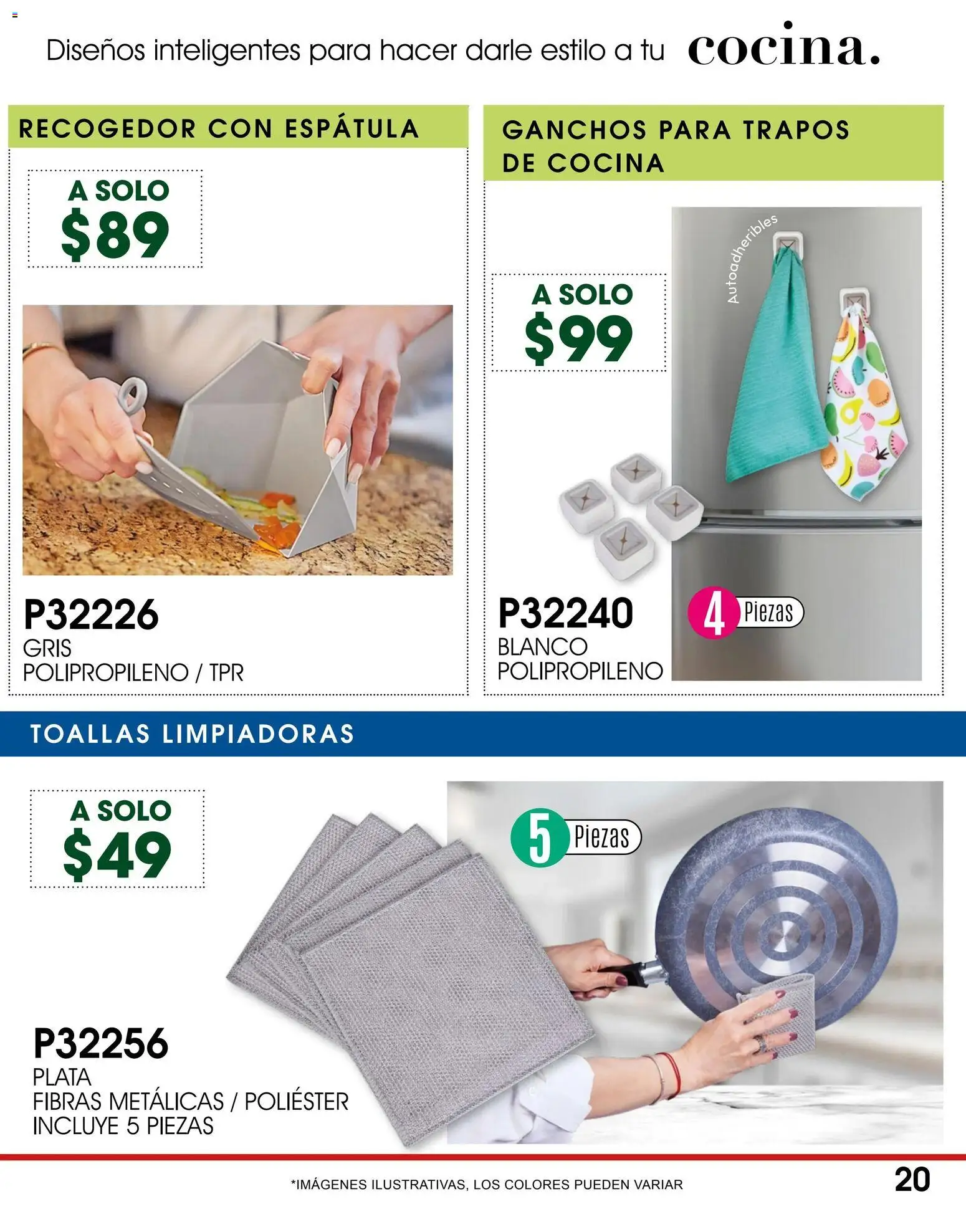 Nuevas ofertas de Cklass válidas en toda la República Mexicana desde el 30.11.2025. ¡Encuentra las mejores ofertas en Cklass catálogo Navinad! | Página: 21 | Productos: Espátula, Cocina, Toallas