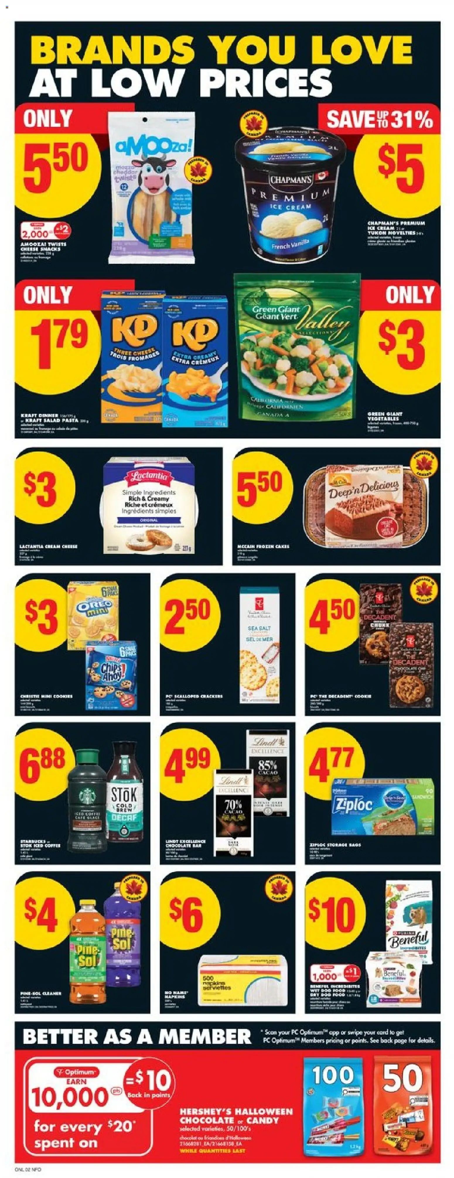 No Frills flyer valid from 23.10.2025 | Page: 7 | Products: Pasta, Cream, PC, Cheese