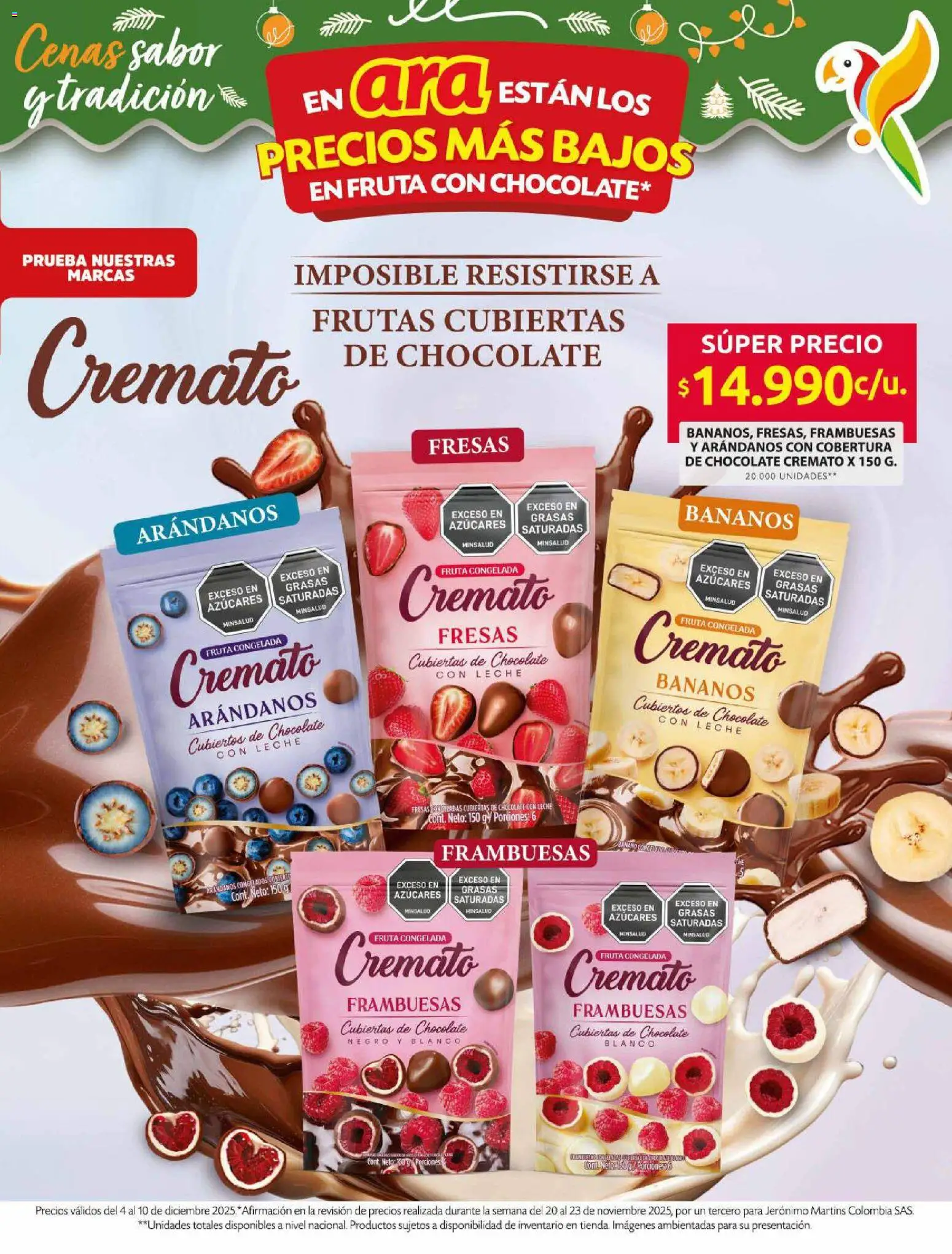 Ara revista - valida desde el 04.12.2025 | Página: 6 | Productos: Fresas, Arándanos, Leche, Chocolate