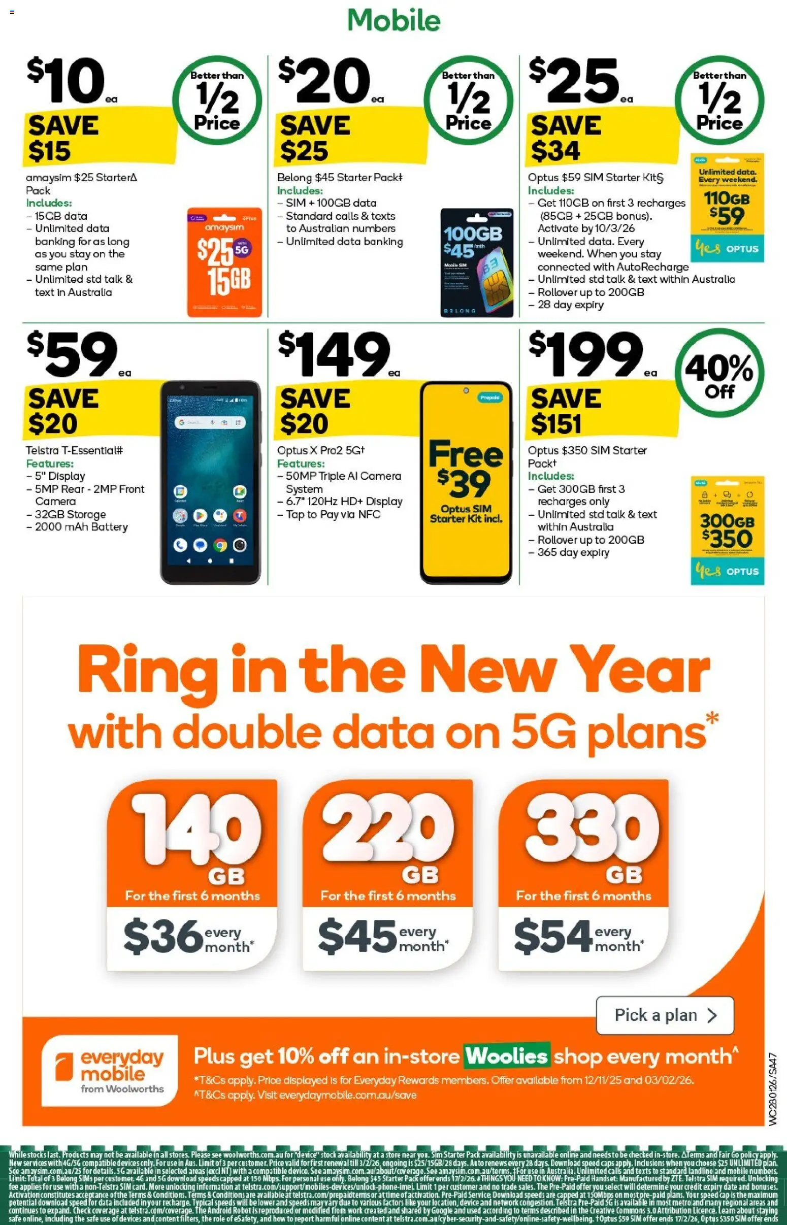 Woolworths catalogue - valid from 28.01.2026 | Page: 47 | Products: Device, Camera, Safe, Mobile