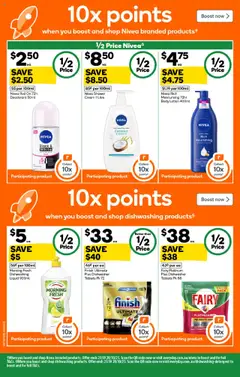 Preview of Weekly catalogue Woolworths NSW 15/10 - valid from 15.10.2025 | Page: 40 | Products: Shower, Lotion, Deodorant, Dishwasher