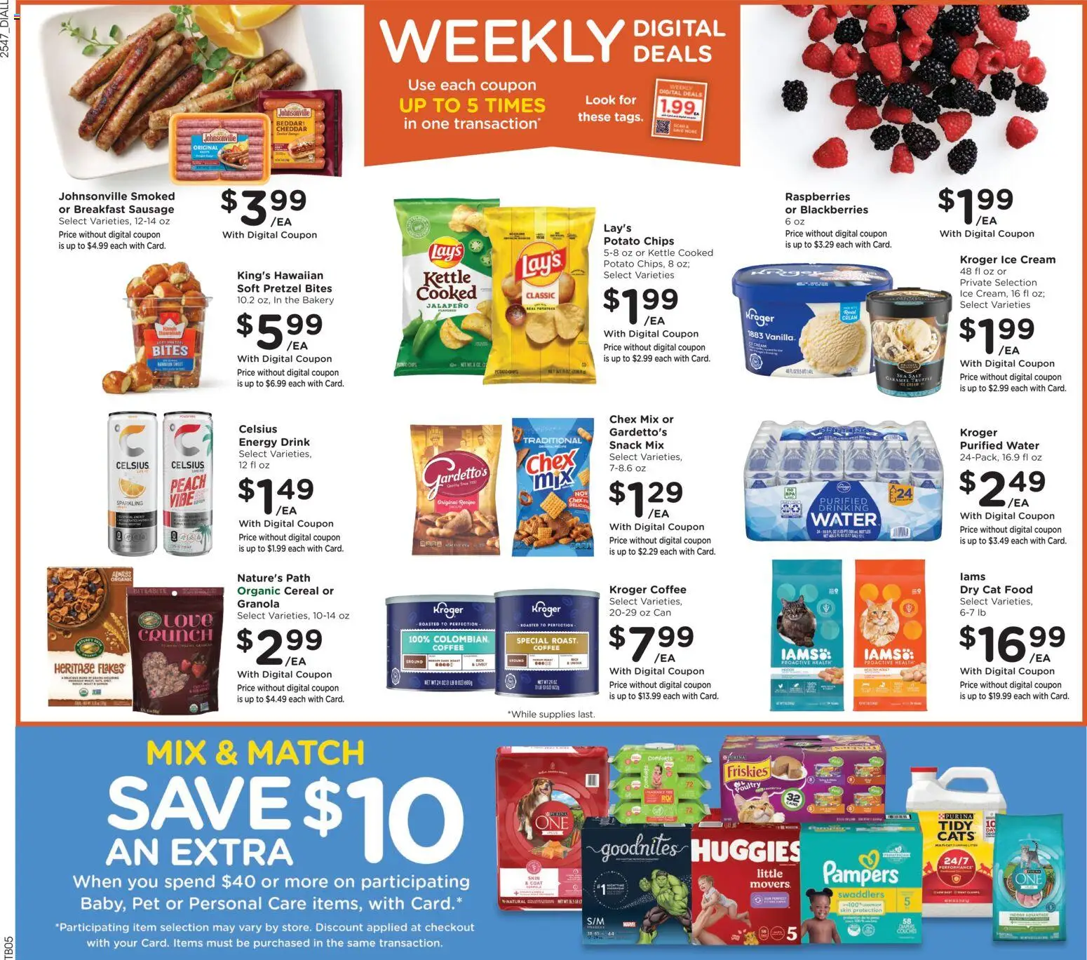 Dillons Weekly Ad - valid from 26.12.2025 | Page: 2 | Products: Bakery, Chips, Coat, Peach