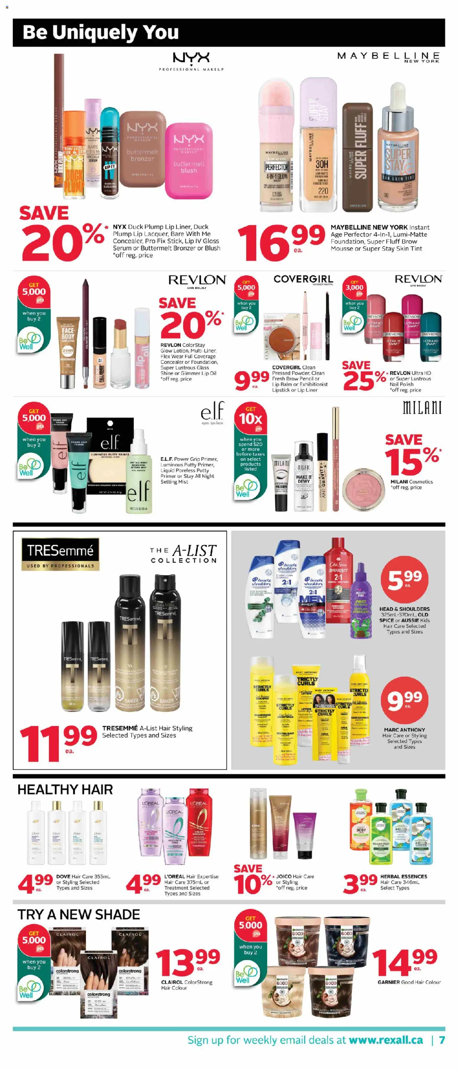 Rexall flyer valid from 27.02.2026 | Page: 14 | Products: Fan, Concealer, Bronzer, Blush