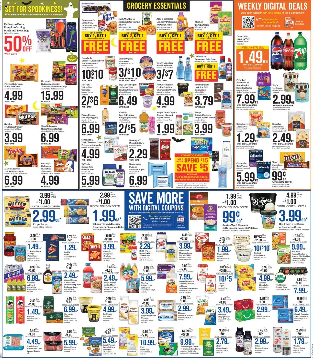 Mariano's Weekly Ad - valid from 22.10.2025 | Page: 4 | Products: Butter, Cheese, Mayonnaise, Salt