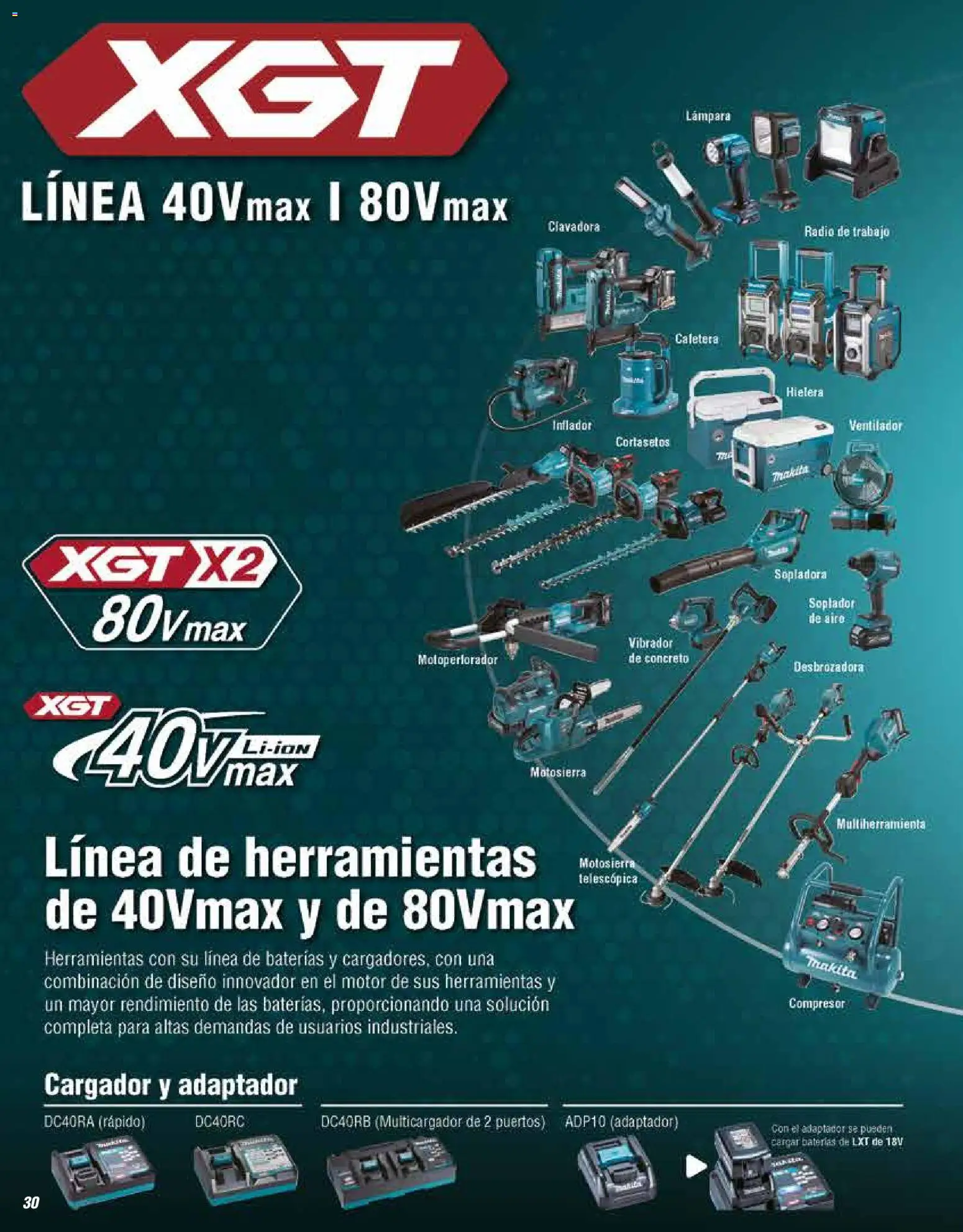 Nuevas ofertas de Makita válidas en toda la República Mexicana desde el 01.01.2024. ¡Encuentra las mejores ofertas en Makita catálogo General! | Página: 30 | Productos: Ventilador, Hielera, Radio, Adaptador
