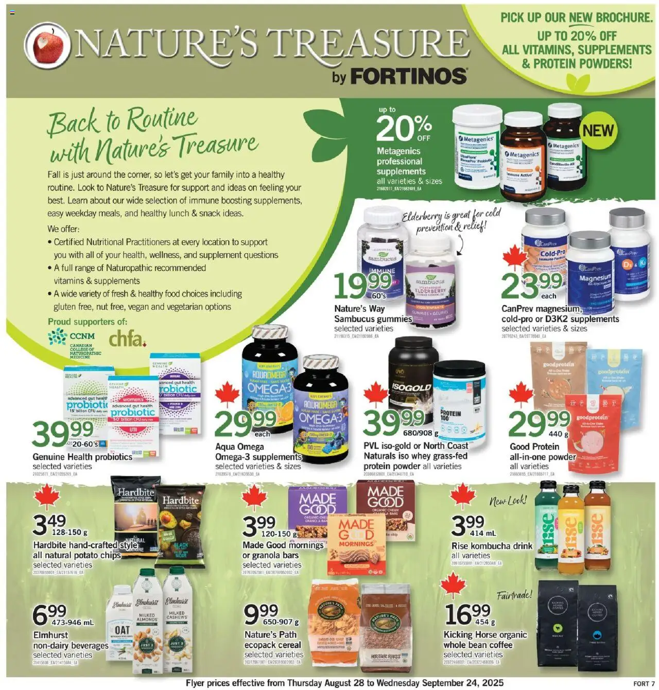 Fortinos flyer valid from 28.08.2025 | Page: 8 | Products: Chips, Powder, Coffee