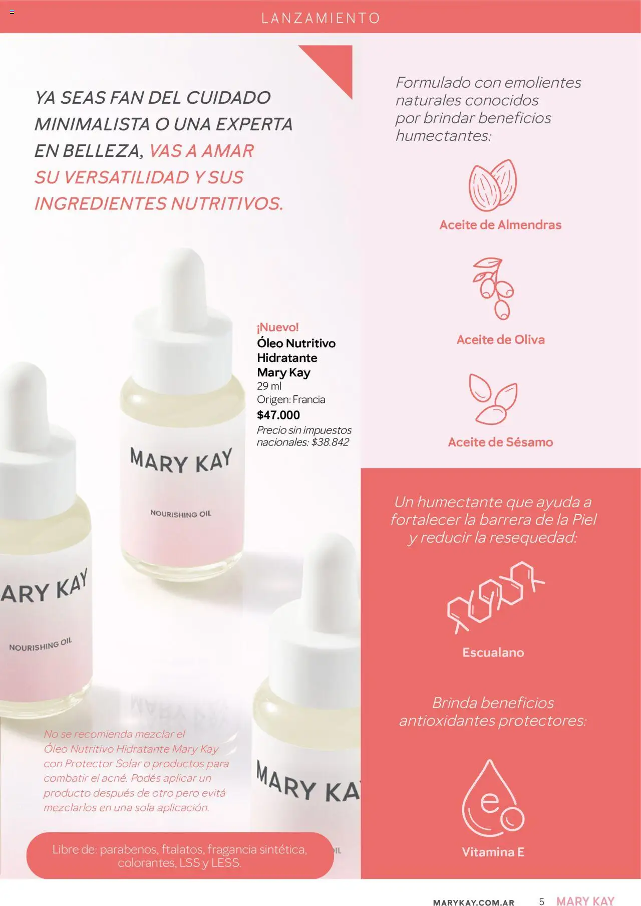 Mary Kay catálogo Invierno │ válido desde el 01.07.2025 | Página: 5 | Productos: Almendras, Fragancia, Protector solar, Oliva