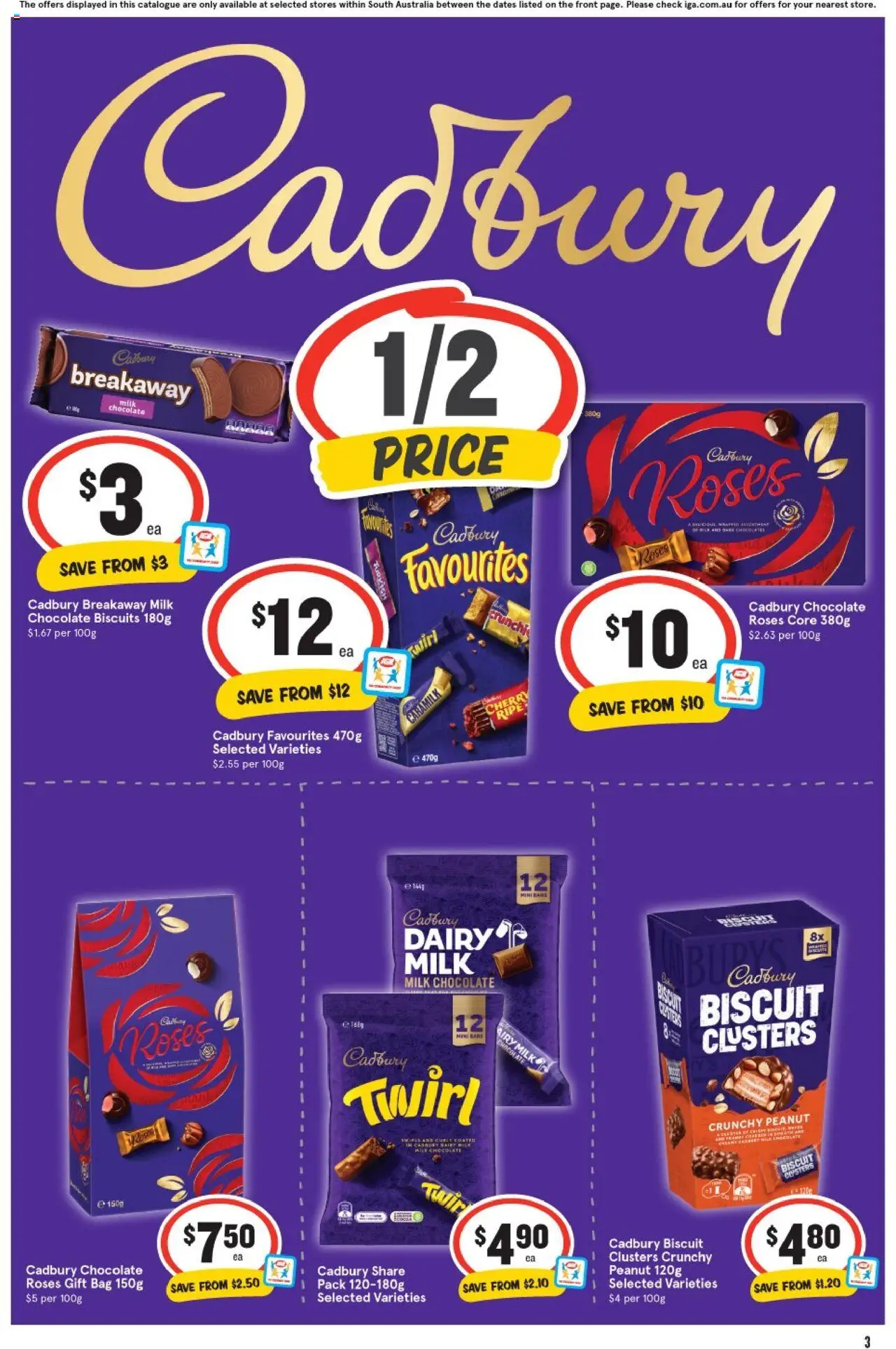 IGA catalogue - valid from 13.08.2025 | Page: 4 | Products: Milk, Dairy, Chocolate, Bag
