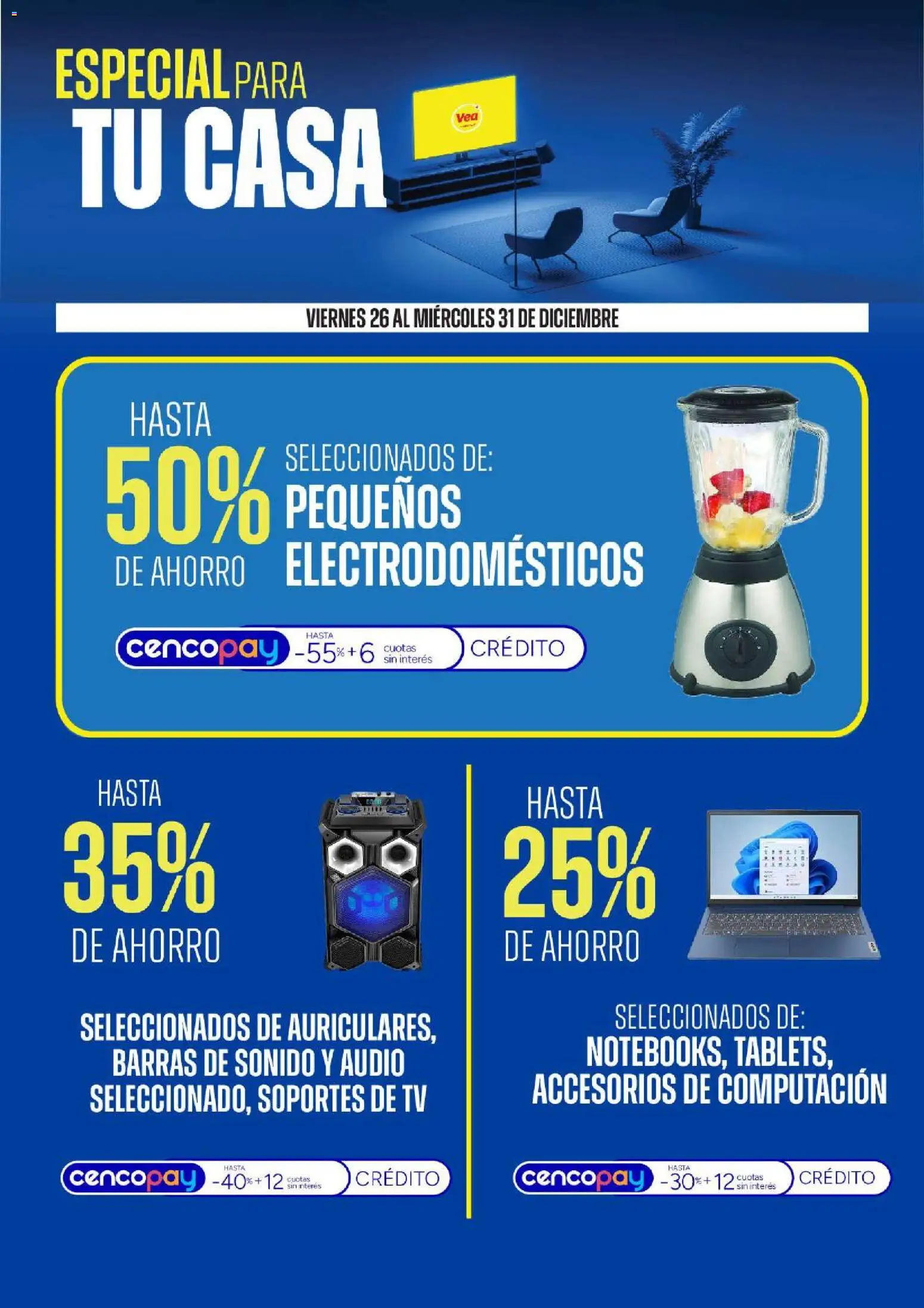 Vea - Ofertas especial para tu casa │ válido desde el 26.12.2025 | Página: 2 | Productos: Audio