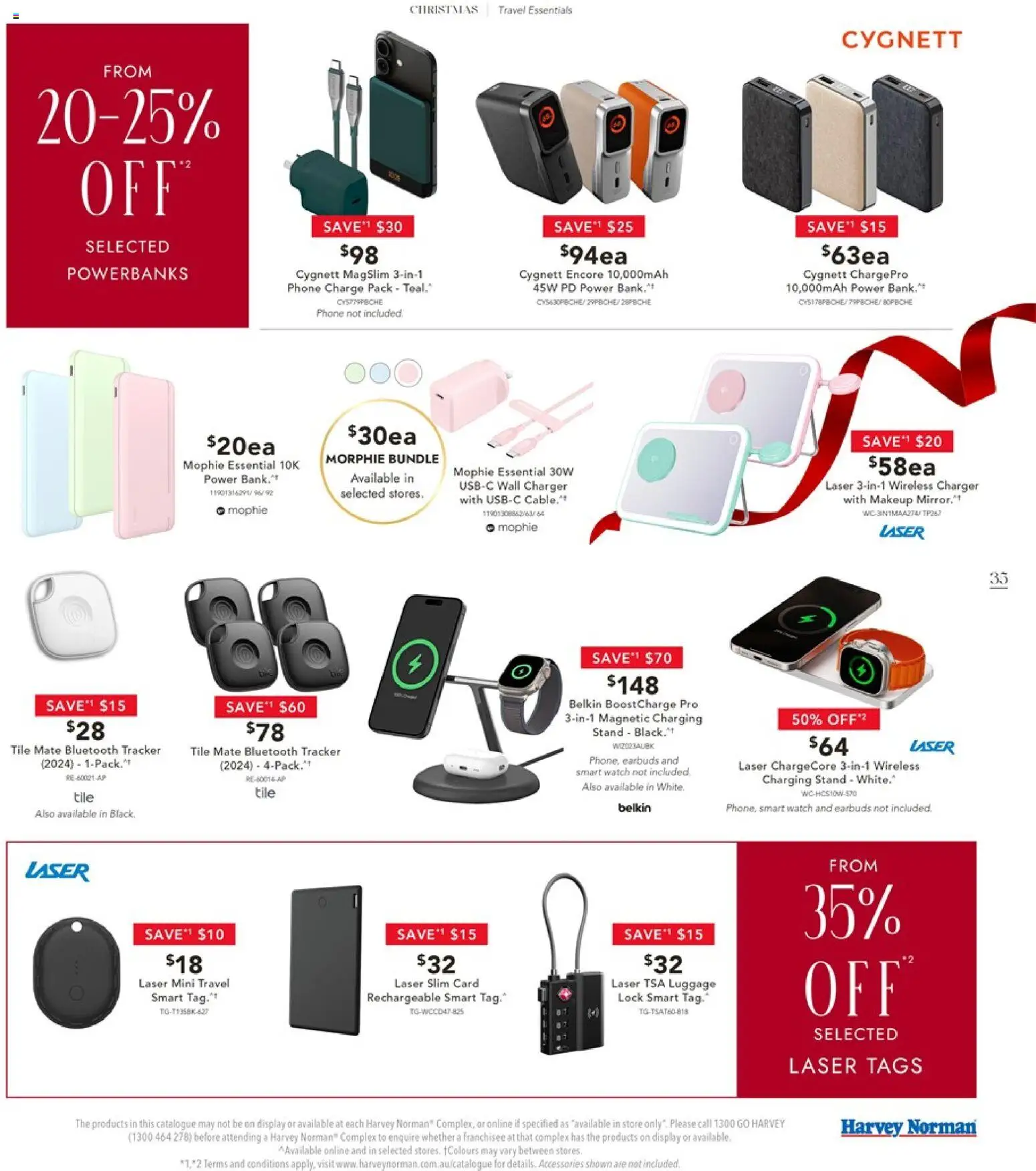 Harvey Norman catalogue - valid from 16.12.2025 | Page: 35 | Products: Charger, Makeup, Phone, Wireless charger