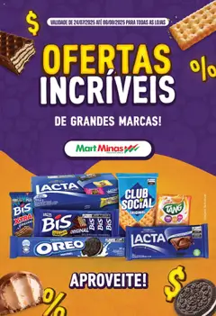 Mart Minas - Ofertas Mondelez - Pré-Visualização do folheto da loja Mart Minas, válido de 24.07.2025