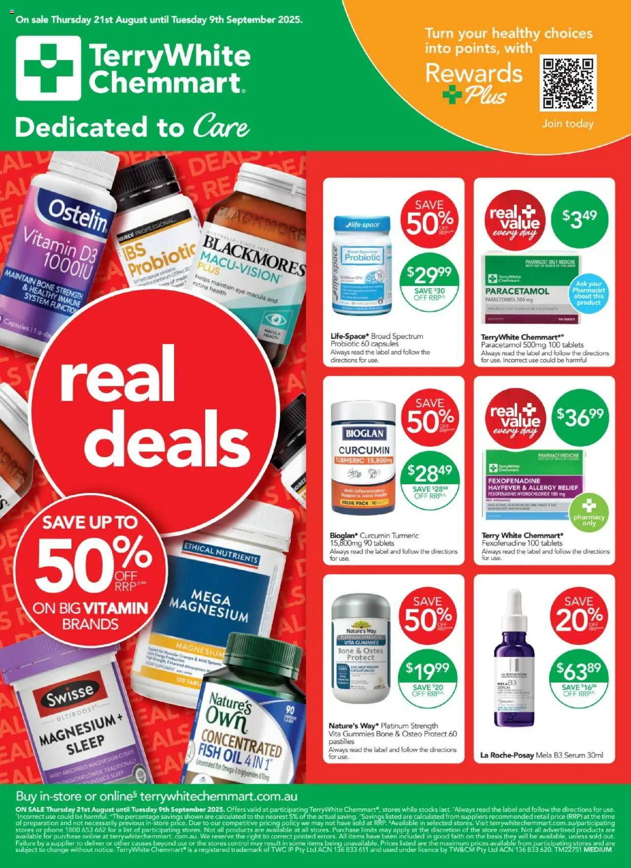 Terry White catalogue - valid from 21.08.2025 | Page: 1 | Products: Terry, Tablet, Vitamin, Allergy