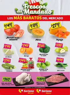 Vista previa de Soriana - Frescos del Mandado Mercado: Coah, Chih y Dur, nuevo folleto de la tienda, válido en México a partir del 12.11.2025