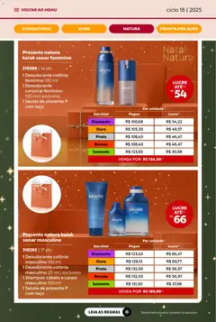 Avon - Campanha 18: Minha Consultoria - Pré-Visualização do folheto da loja Avon, válido de 29.10.2025 | Página: 65 | Produtos: Shampoo, Desodorante, Nata