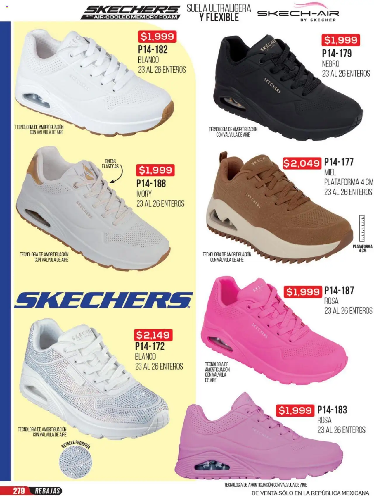 Nuevas ofertas de Cklass válidas en toda la República Mexicana desde el 23.06.2025. ¡Encuentra las mejores ofertas en Cklass catálogo Rebajas Sobre Calzado! | Página: 280 | Productos: Válvula, Flexible