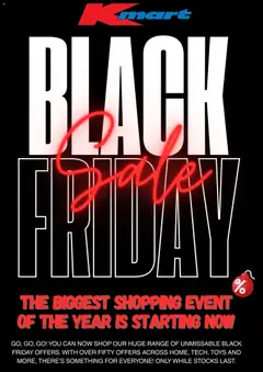 Kmart - Black Friday preview  - valid from 27.11.2025