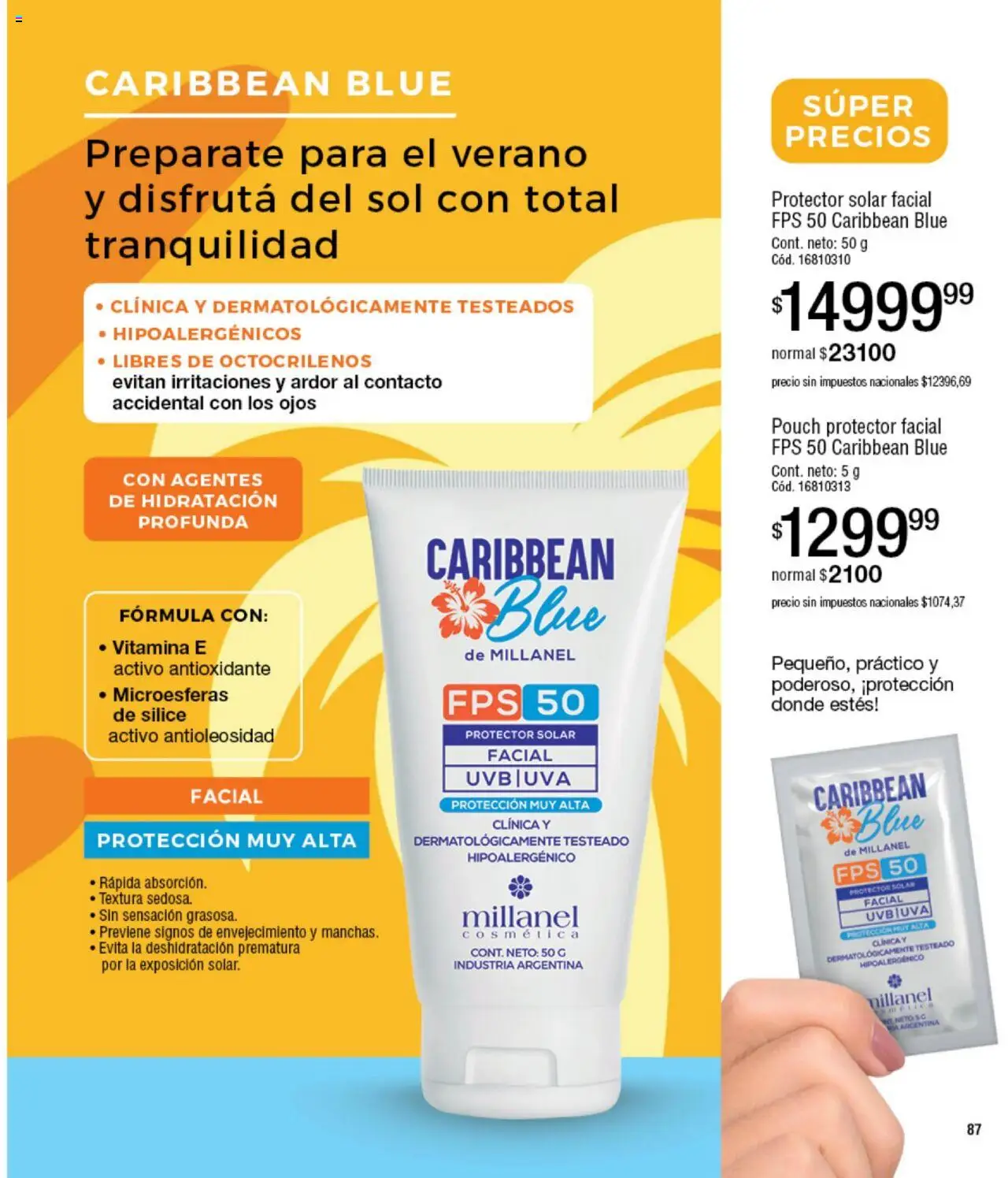 Millanel - Catálogo │ válido desde el 20.10.2025 | Página: 87 | Productos: Protector solar, Uva