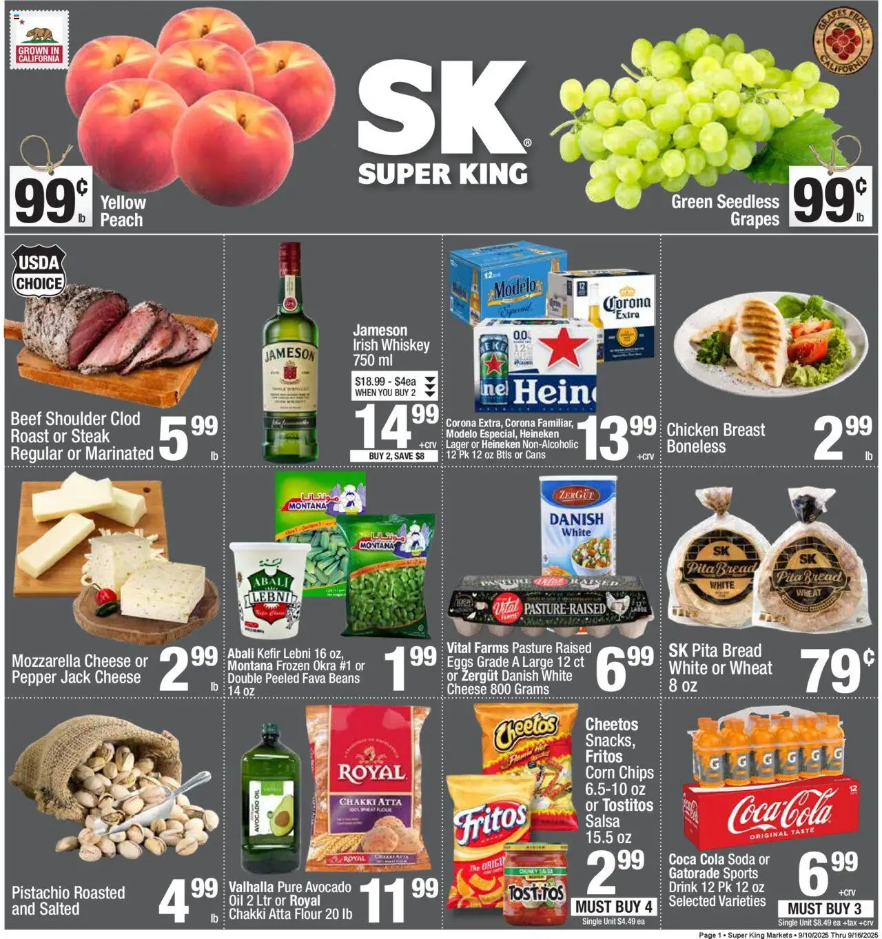 Super King - Weekly Ad - valid from 10.09.2025 | Page: 1 | Products: Eggs, Bread, Chips, Pepper