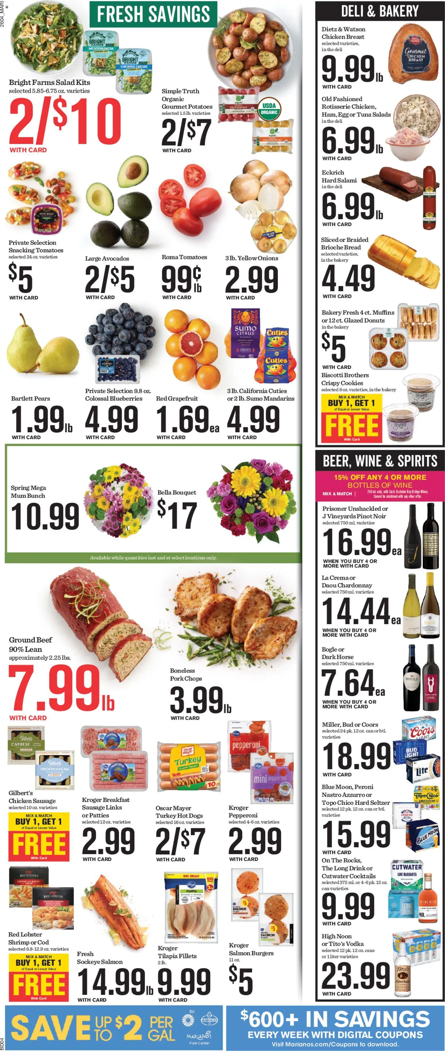 Mariano's Weekly Ad - valid from 25.02.2026 | Page: 7 | Products: Bakery, Mandarins, Grapefruit, Lime