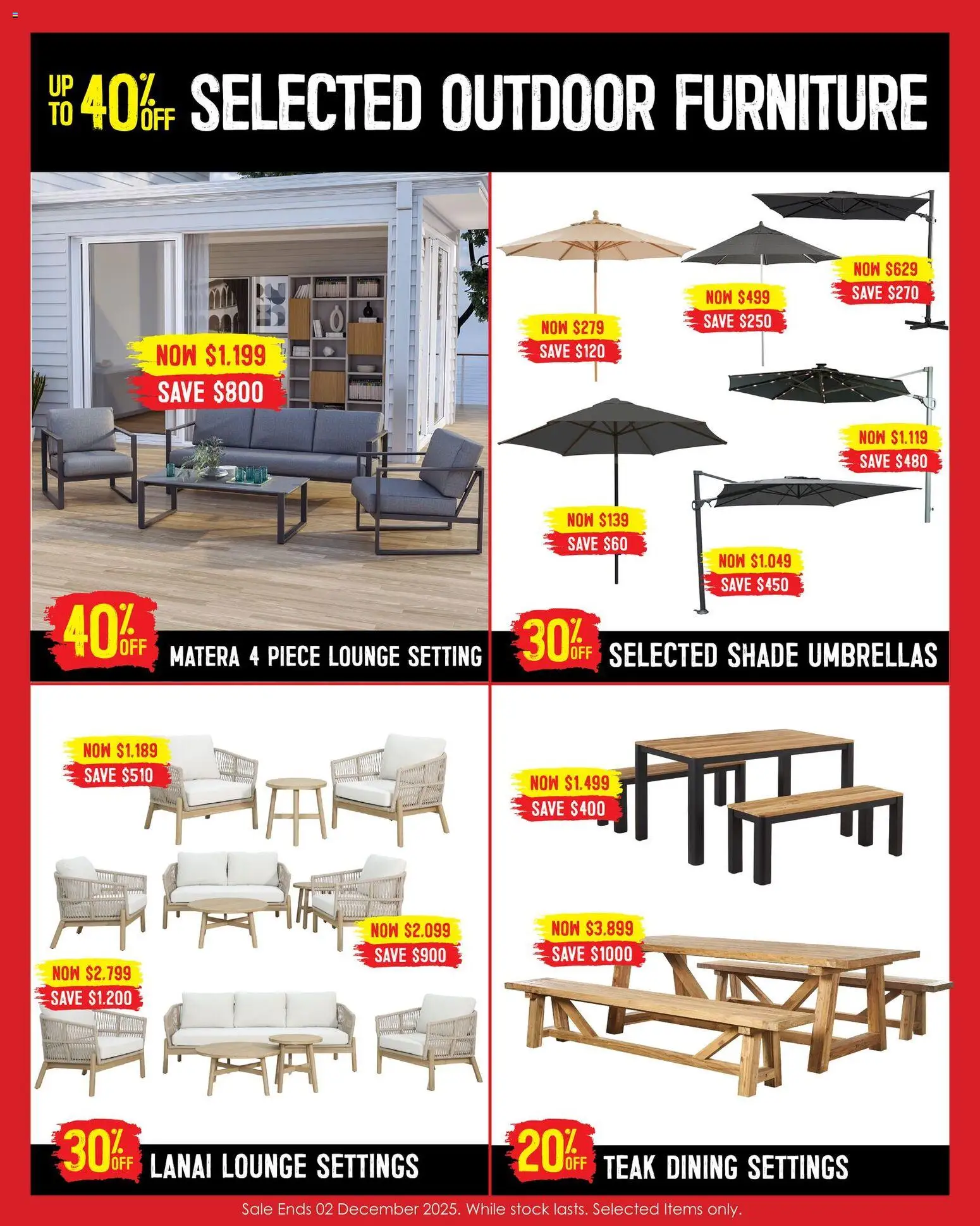 Barbeques Galore catalogue - valid from 12.11.2025 | Page: 5 | Products: Outdoor furniture