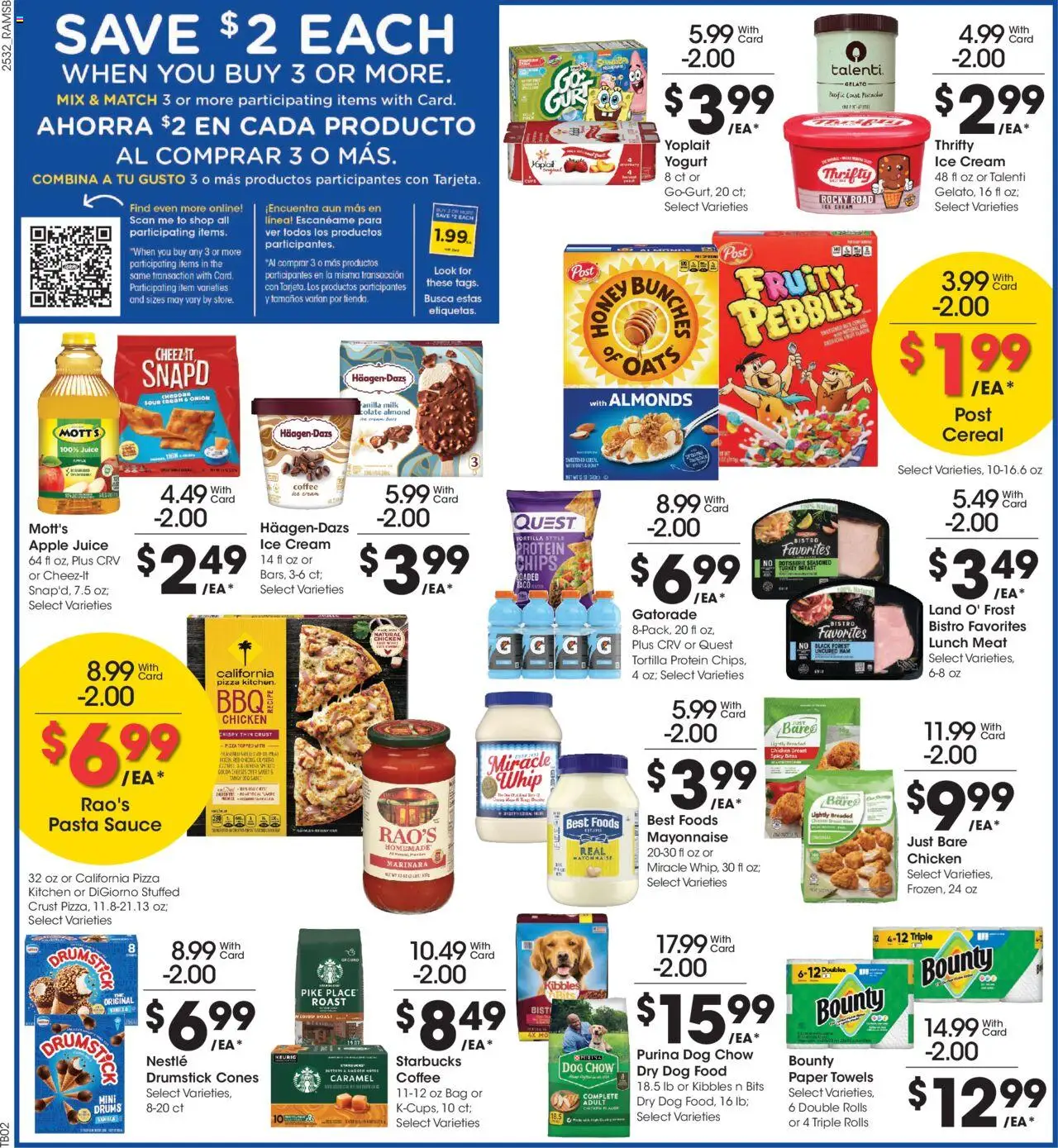 Ralphs Weekly Ad - valid from 10.09.2025 | Page: 5 | Products: Milk, Cream, Sauce, Bag