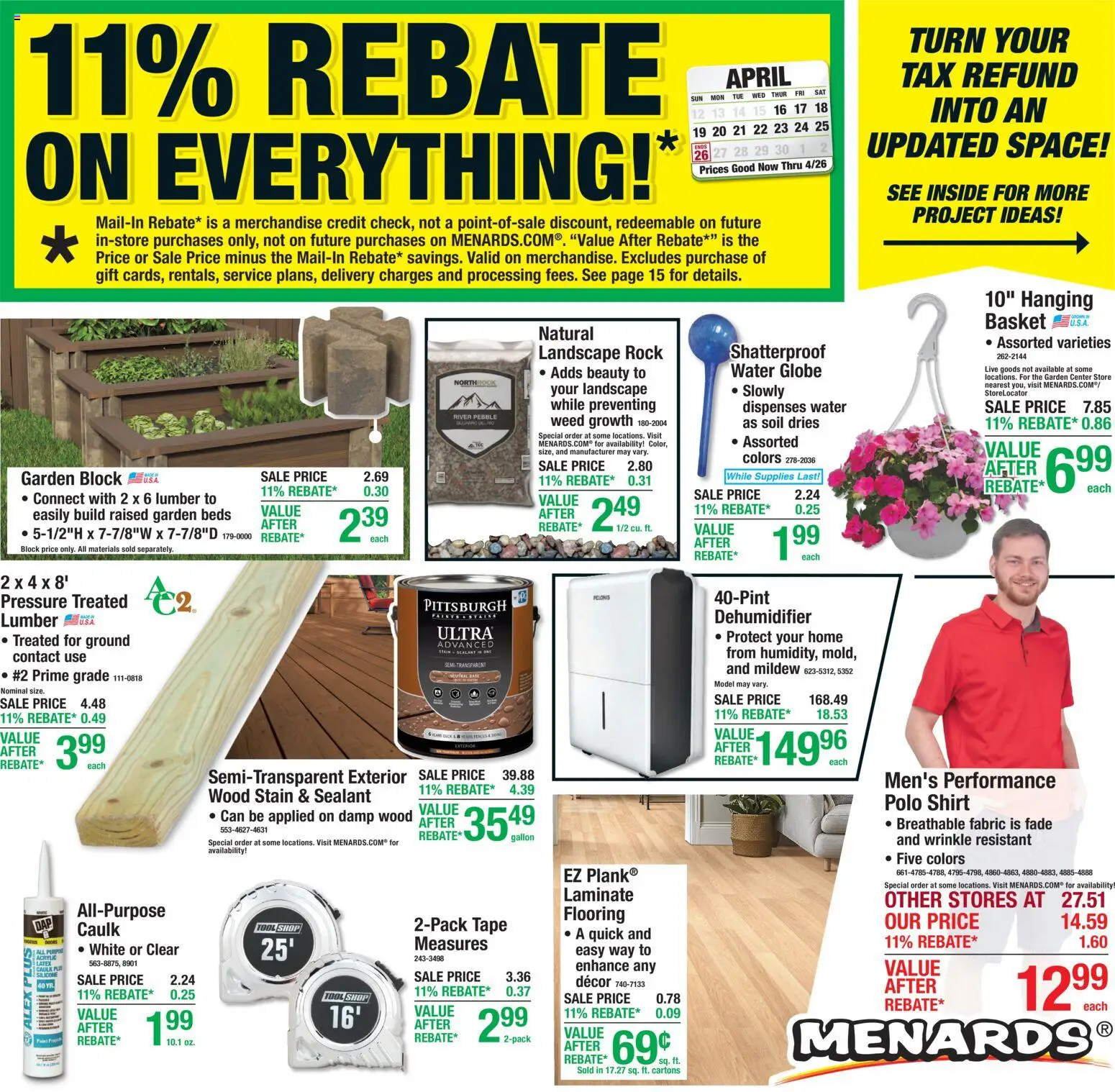 The new Menards flyer is now online. See all April offers on your mobile and save! | United States