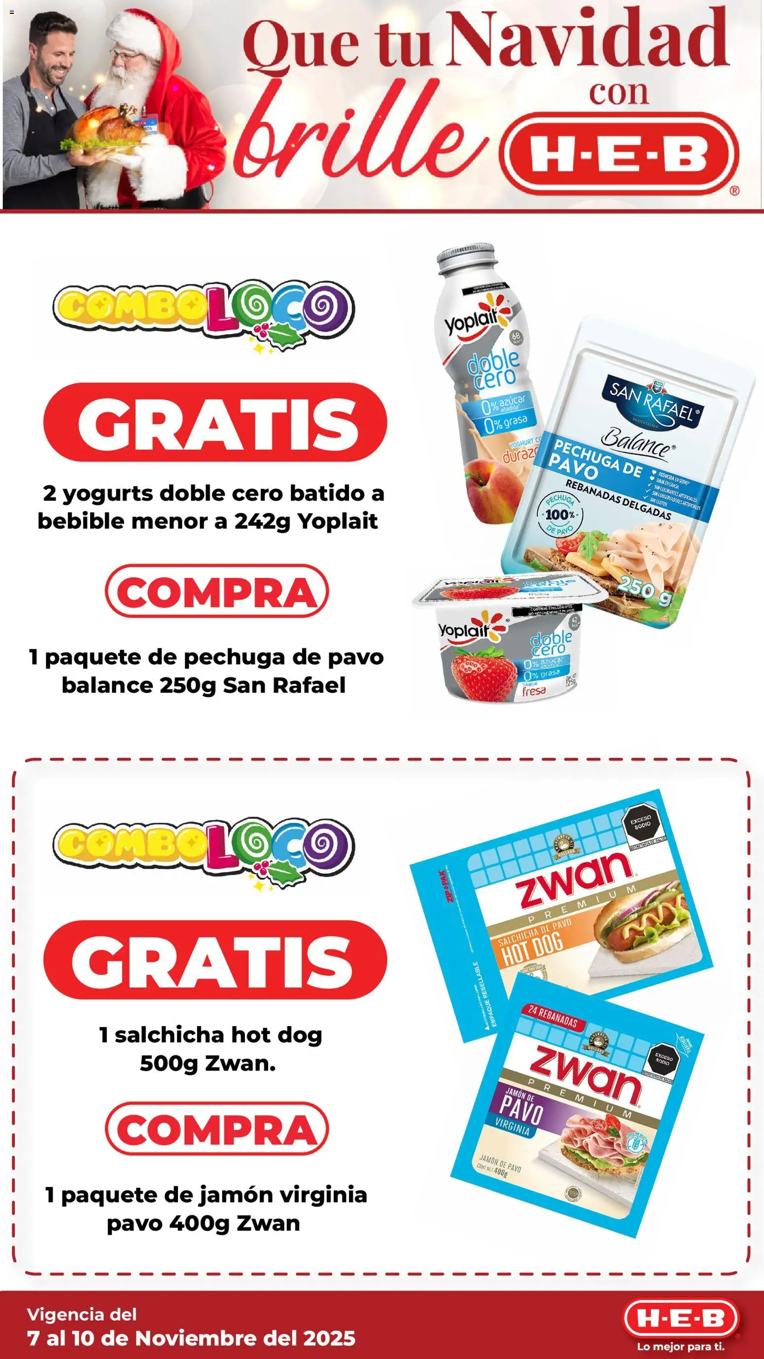 Nuevas ofertas de H-E-B válidas en toda la República Mexicana desde el 07.11.2025. ¡Encuentra las mejores ofertas en H-E-B folleto Que tu Navidad! | Página: 10 | Productos: Fresa, Azúcar, Salchicha, Jamón