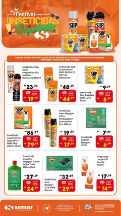 Semar Supermercado - Ofertas Festival Inseticidas e Repelentes - Pré-Visualização do folheto da loja Semar Supermercado, válido de 18.10.2025