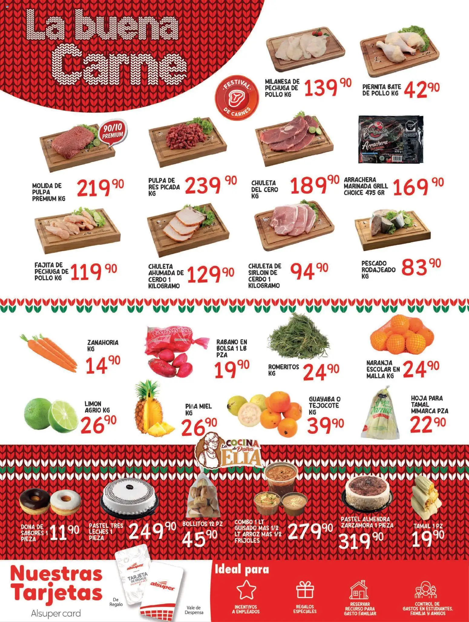 Nuevas ofertas de Alsuper válidas en toda la República Mexicana desde el 16.12.2025. ¡Encuentra las mejores ofertas en Alsuper folleto Zacatecas! | Página: 6 | Productos: Pollo, Bolsa, Pastel, Malla