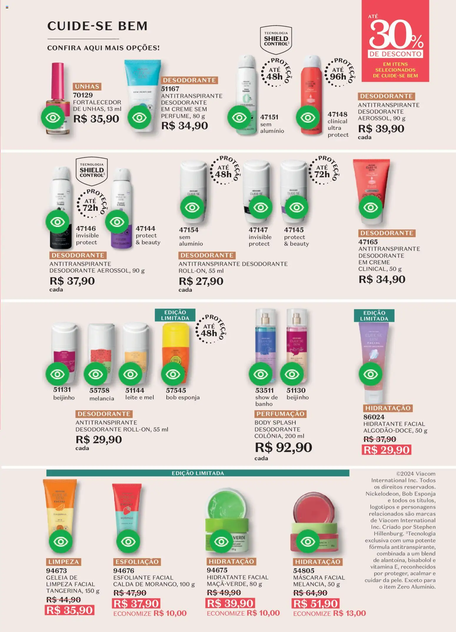O Boticário Folheto - válido de 02.03.2026 | Página: 85 | Produtos: Melancia, Esponja, Desodorante, Creme