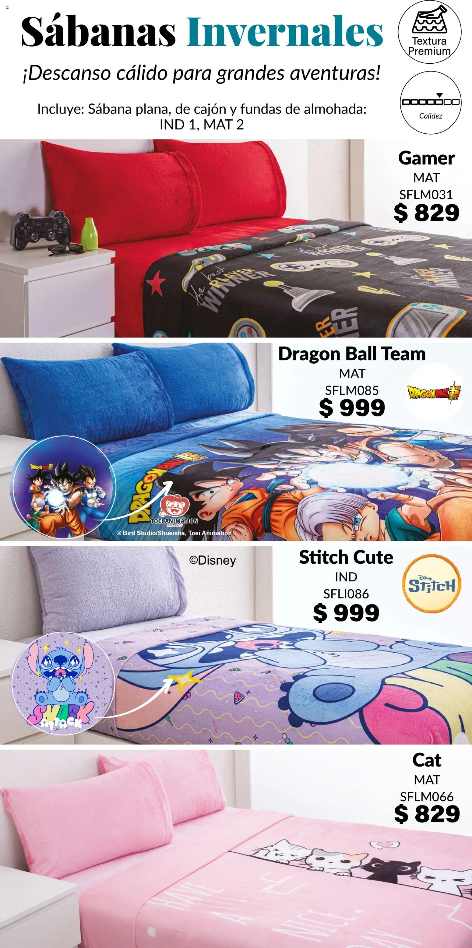 Nuevas ofertas de Colchas Concord válidas en toda la República Mexicana desde el 27.11.2025. ¡Encuentra las mejores ofertas en Colchas Concord catálogo Infantil! | Página: 56 | Productos: Almohada, Sabanas