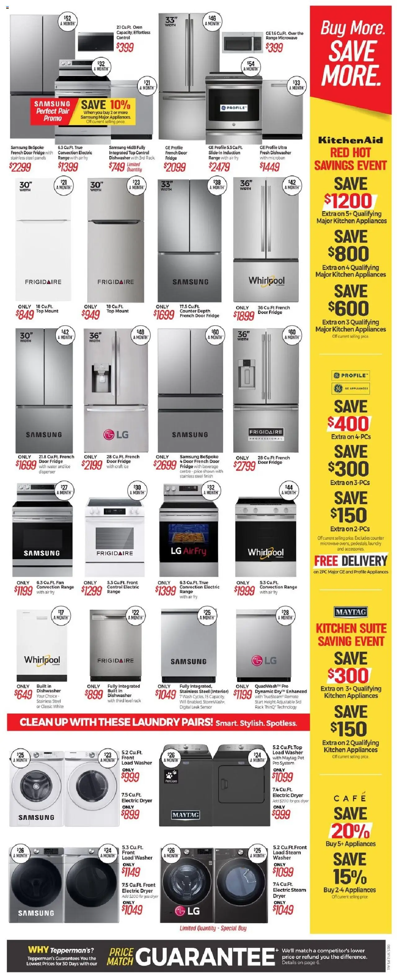 Tepperman's flyer valid from 07.08.2025 | Page: 11 | Products: Dryer, Oven, Dishwasher, Fan