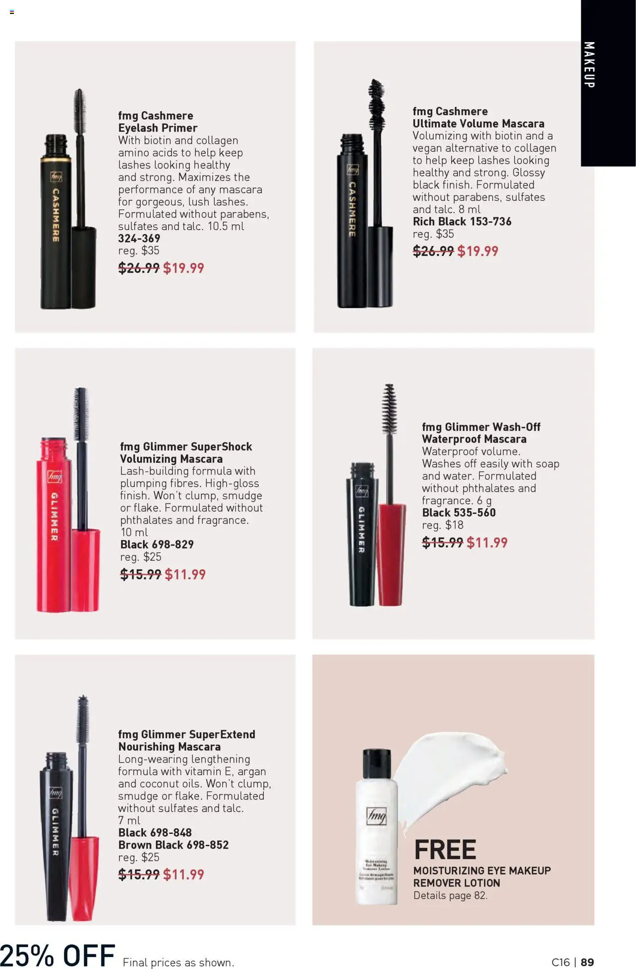 Avon flyer valid from 31.07.2025 | Page: 89 | Products: Mascara, Makeup remover, Eye makeup remover, Soap