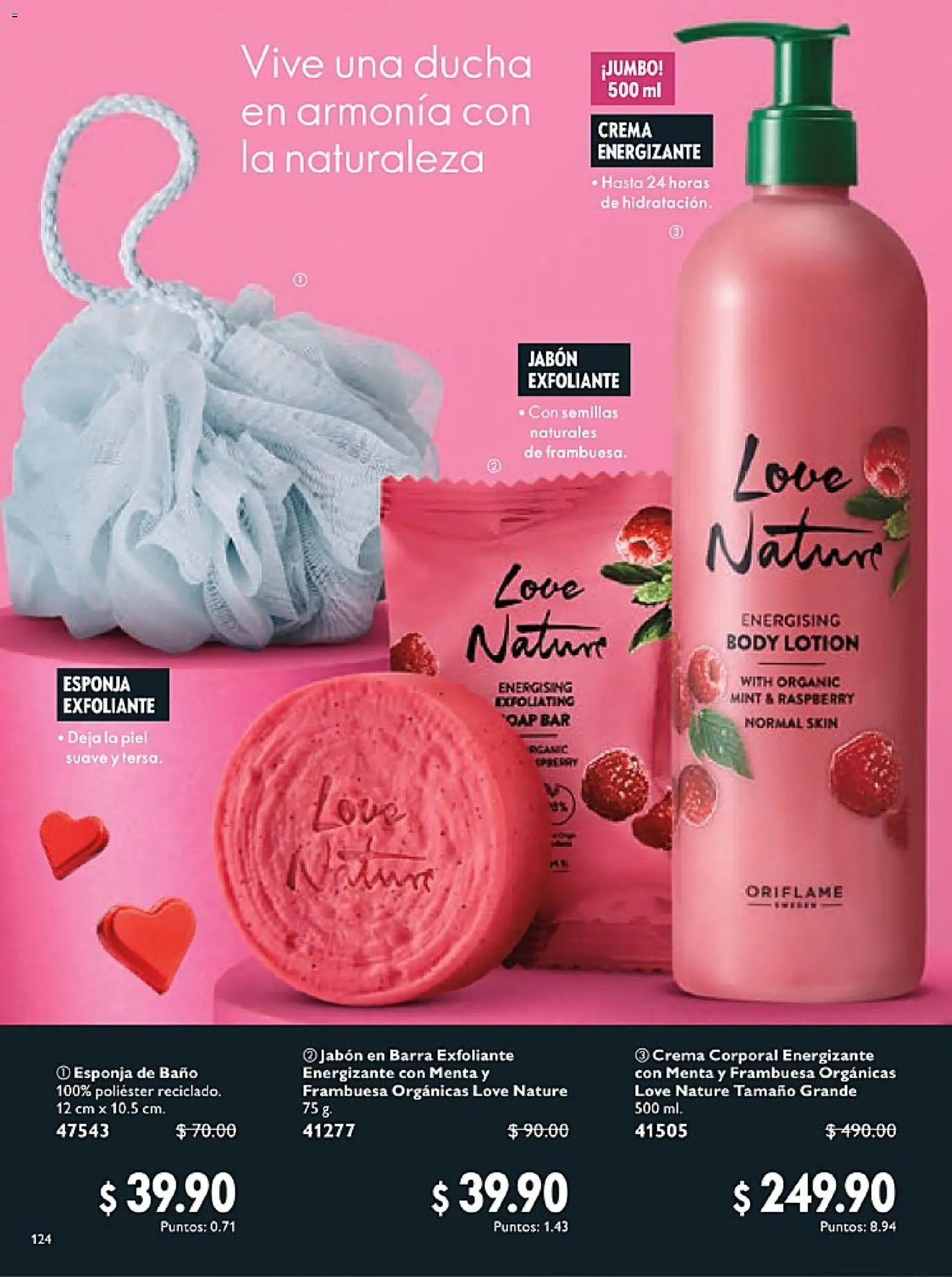Nuevas ofertas de Oriflame válidas en toda la República Mexicana desde el 24.01.2026. ¡Encuentra las mejores ofertas en Oriflame campaña 2 2026! | Página: 124 | Productos: Esponja, Barra, Body, Crema corporal