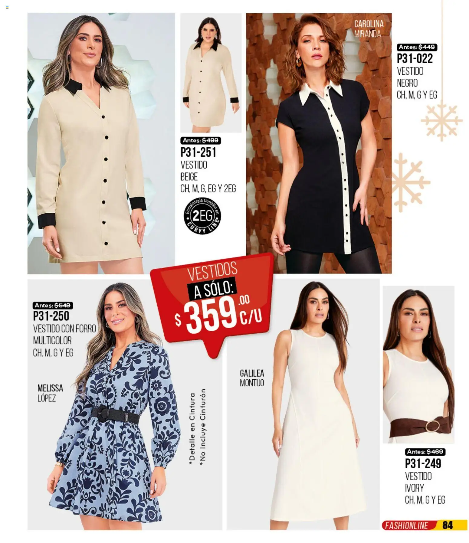 Nuevas ofertas de Cklass válidas en toda la República Mexicana desde el 30.11.2025. ¡Encuentra las mejores ofertas en Cklass catálogo Rebajas Navideñas Ropa! | Página: 85 | Productos: Cinturón, Vestido