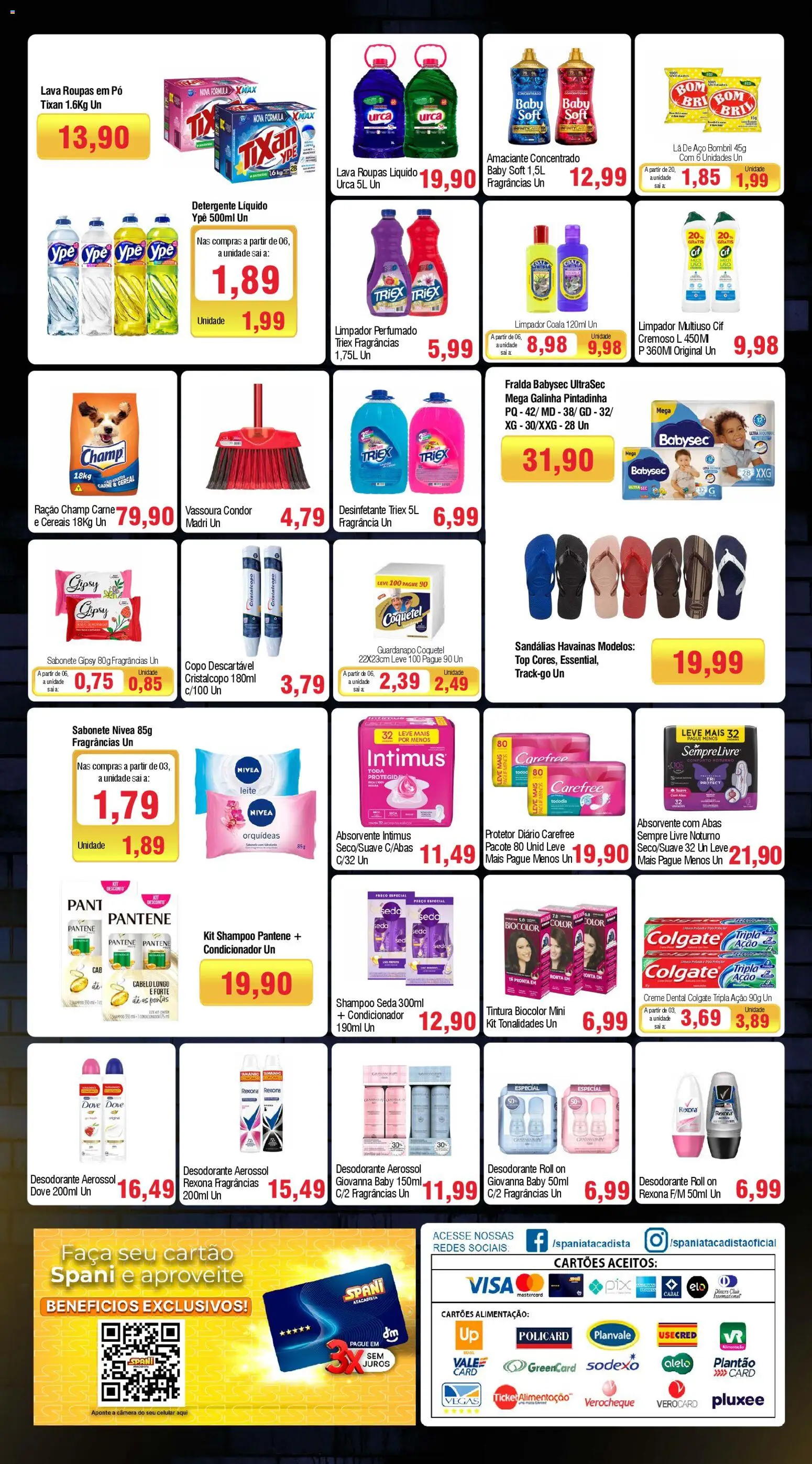 Spani Atacadista Folheto - válido de 28.11.2025 | Página: 4 | Produtos: Pó, Carne, Sabonete, Sandálias