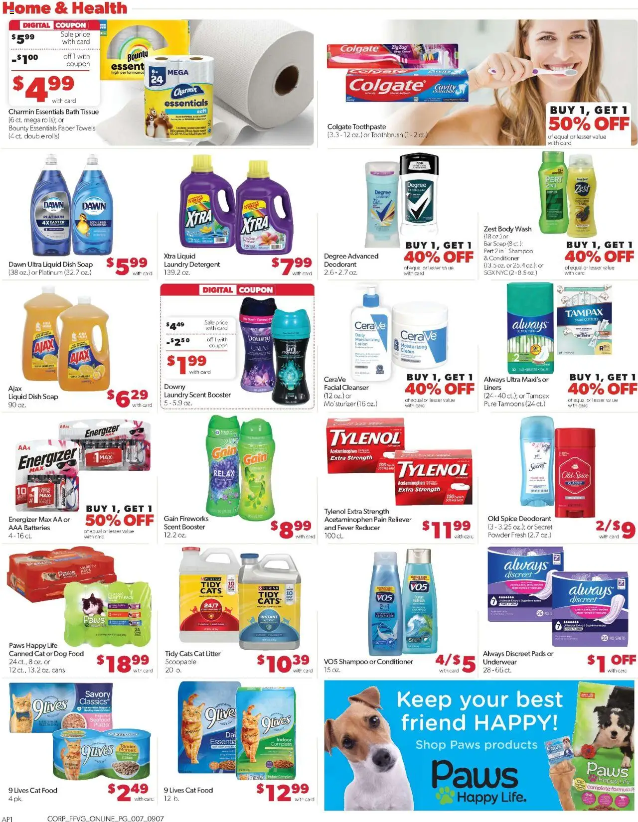 Family Fare Weekly Ad - valid from 07.09.2025 | Page: 11 | Products: Shampoo, Deodorant, Detergent, Bar Soap