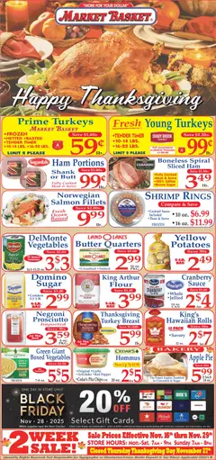 Preview of Market Basket weekly ads valid from 16.11.2025