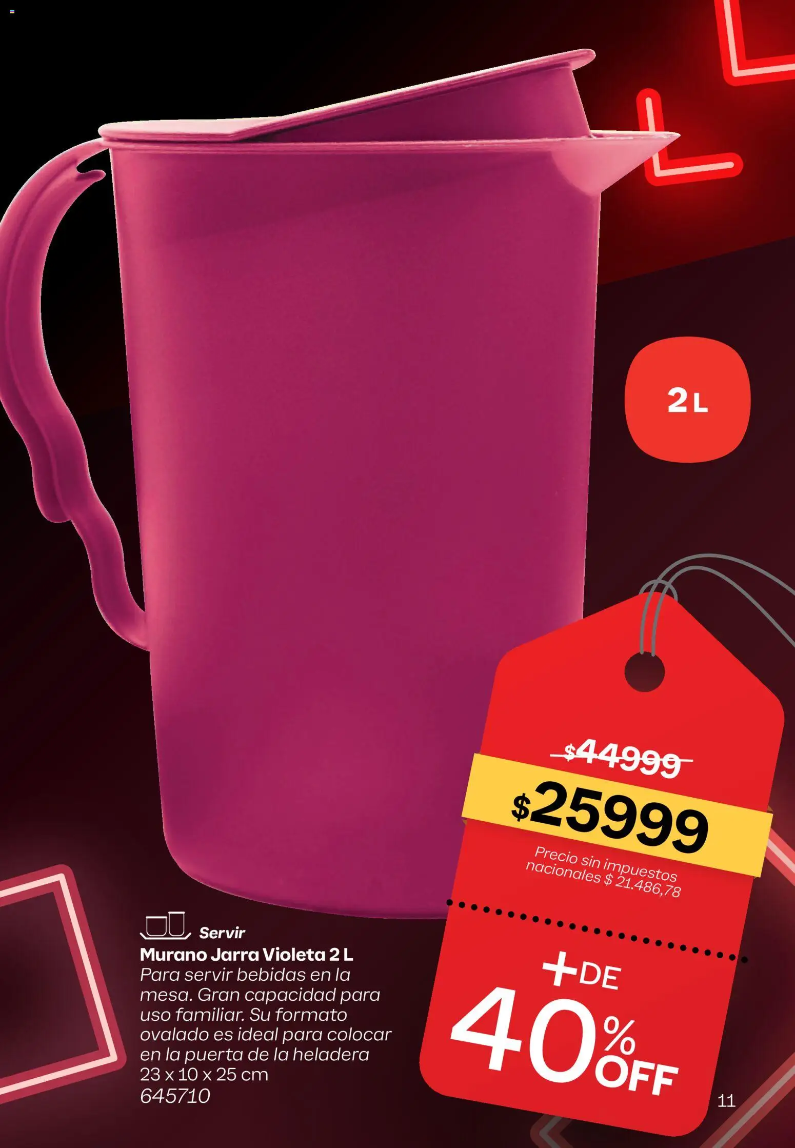 Tupperware Black Friday │ válido desde el 27.11.2025 | Página: 12 | Productos: Jarra, Heladera