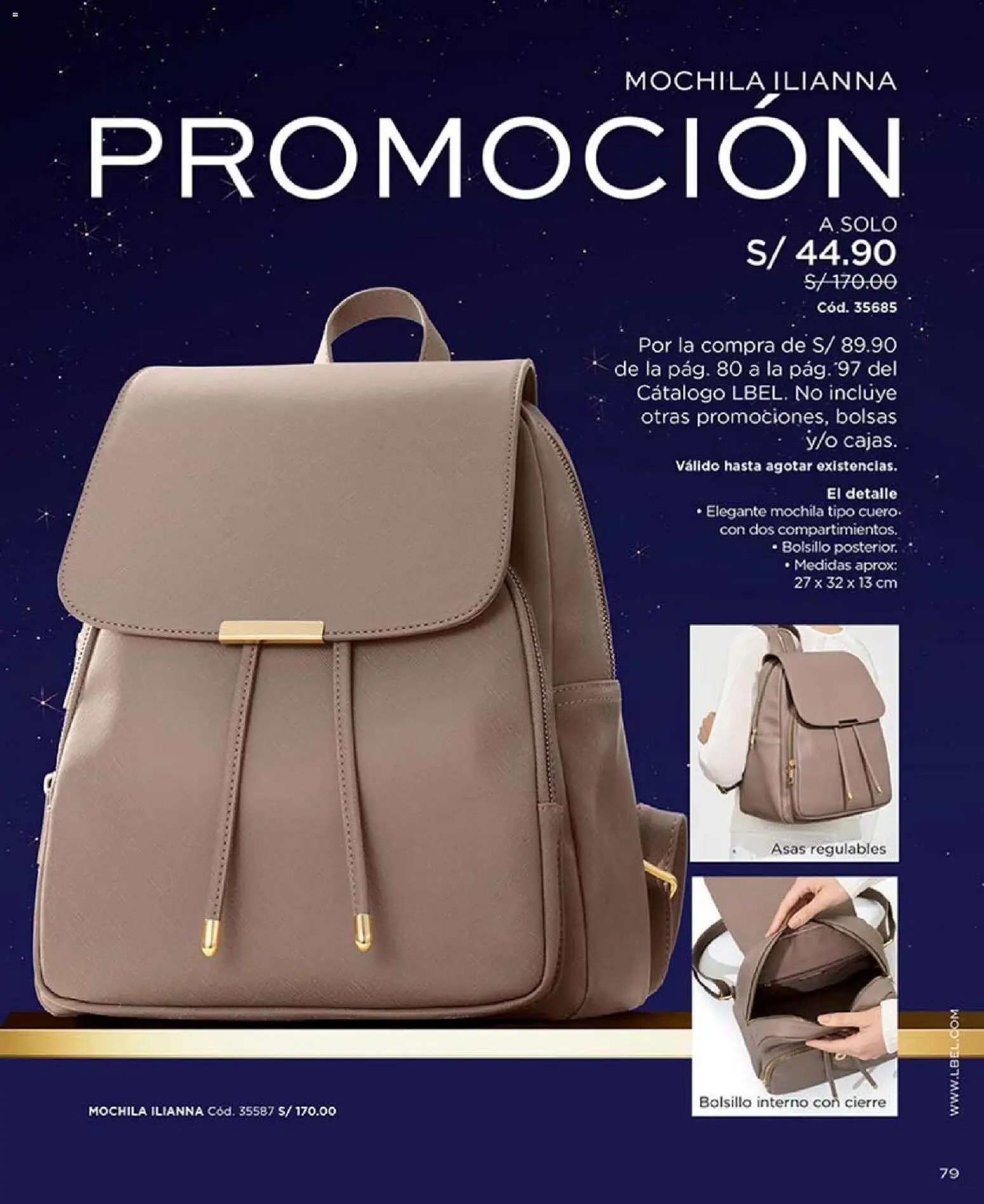 Catálogo L'Bel válido desde 18.12.2025 | Página: 79 | Productos: Mochila