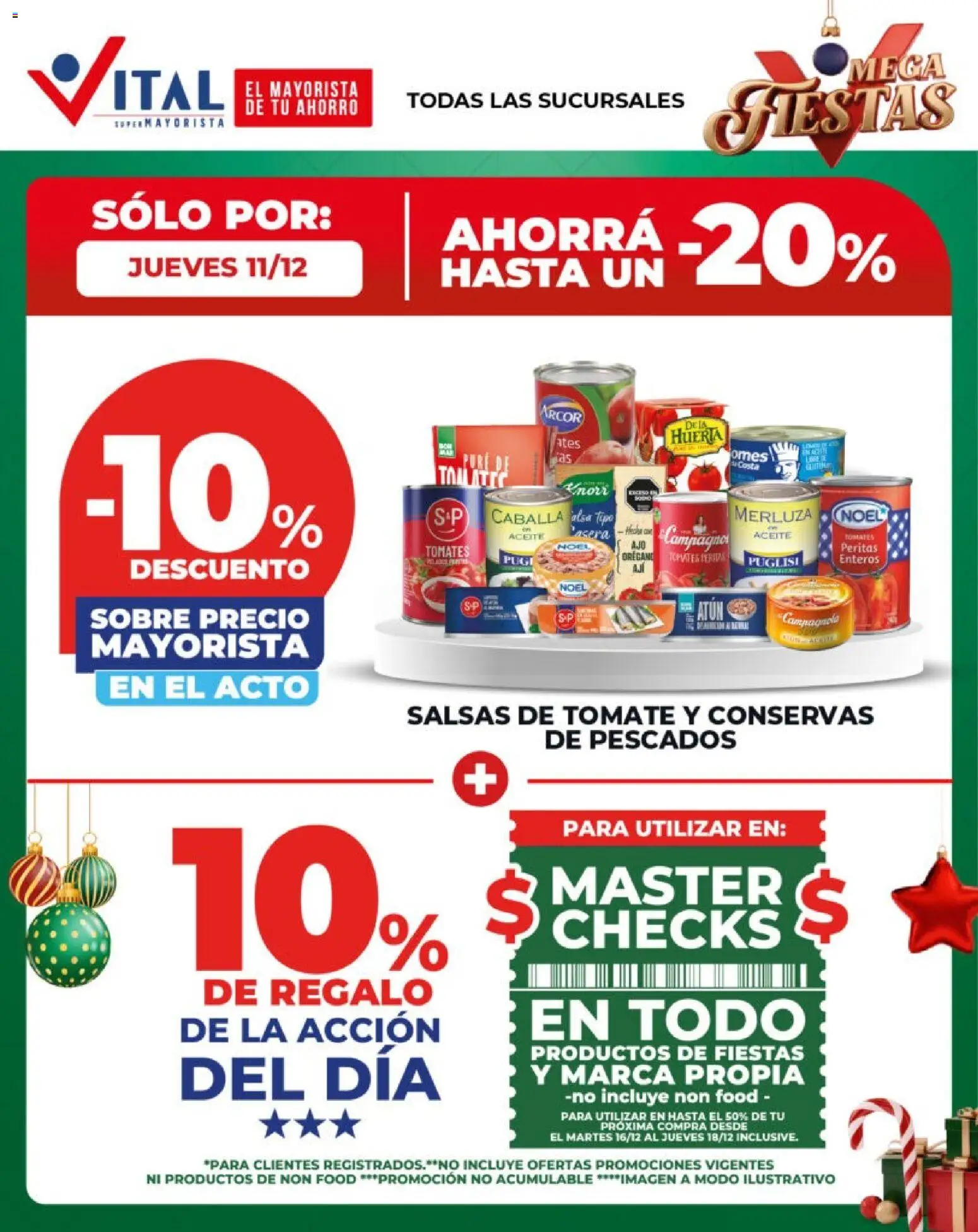 Vital - Sólo por │ válido desde el 11.12.2025 | Página: 1 | Productos: Sobre, Atún, Tomate, Caballa