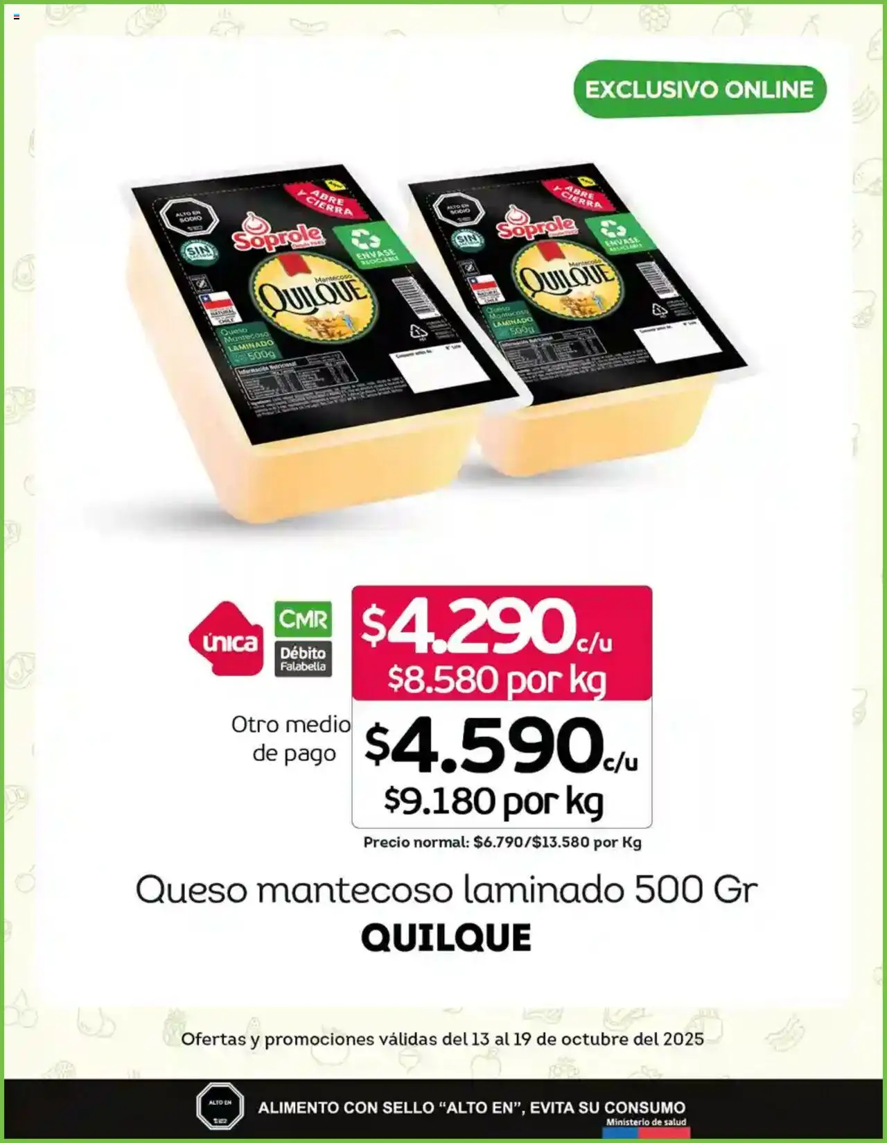 Tottus ofertas  │ válido desde el 13.10.2025 | Página: 2 | Productos: Queso