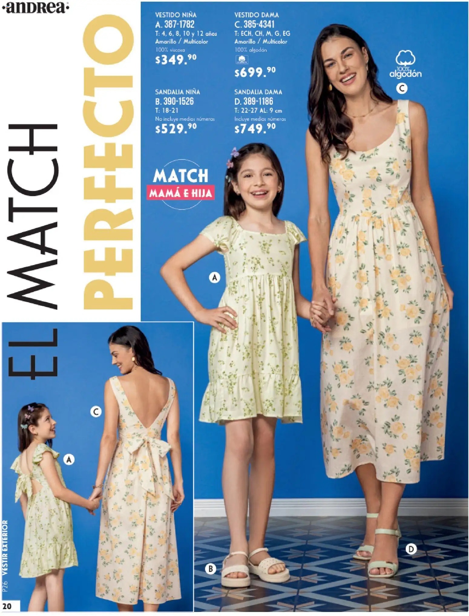 Nuevas ofertas de Andrea válidas en toda la República Mexicana desde el 25.01.2026. ¡Encuentra las mejores ofertas en Andrea catálogo Vestir! | Página: 20 | Productos: Algodón, Vestido