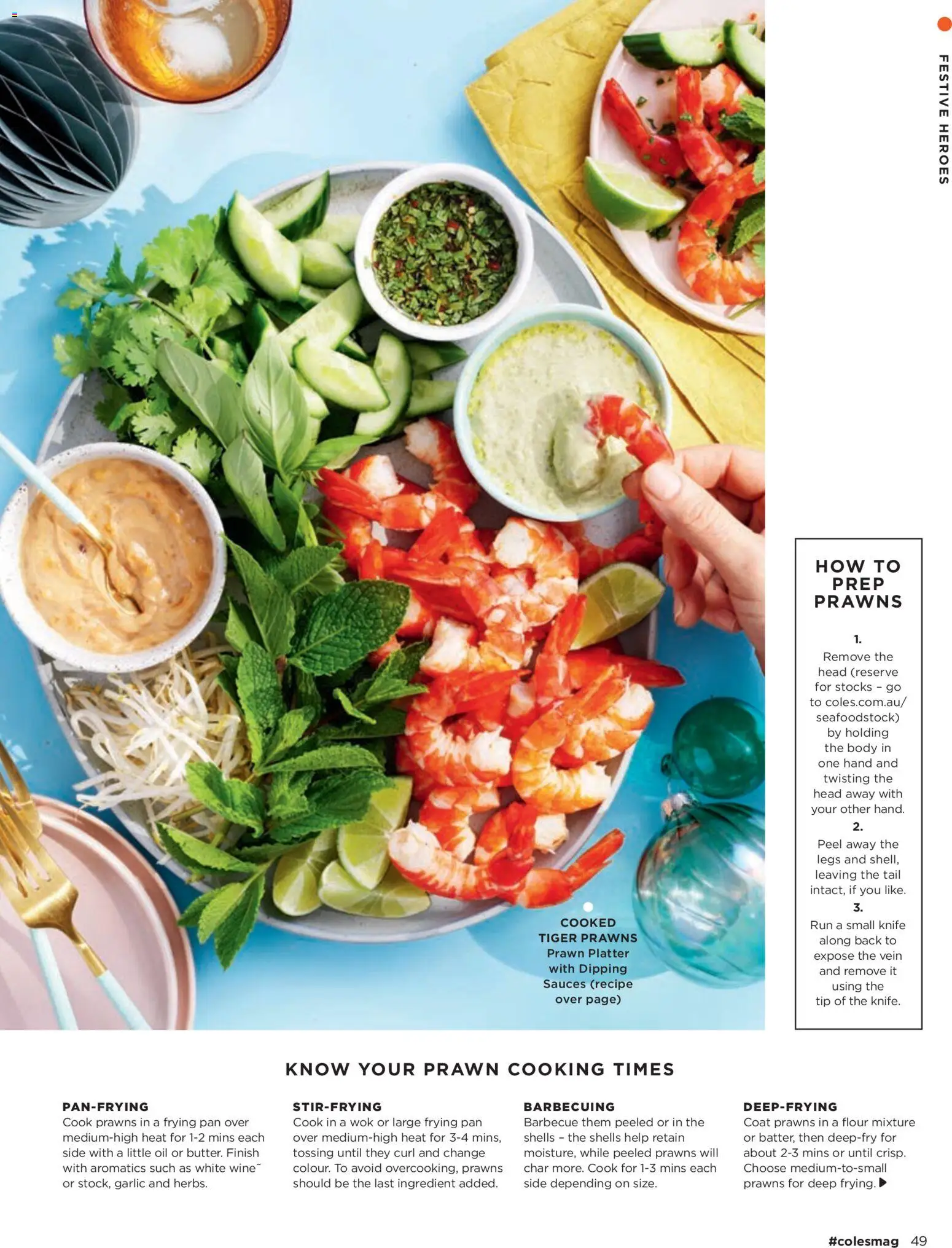 Coles catalogue - valid from 04.12.2025 | Page: 49 | Products: Oil, Prawns, Coat, Garlic