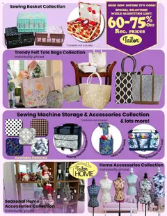 Fabricland flyer valid from 27.07.2025 | Page: 14 | Products: Sewing machine, Basket