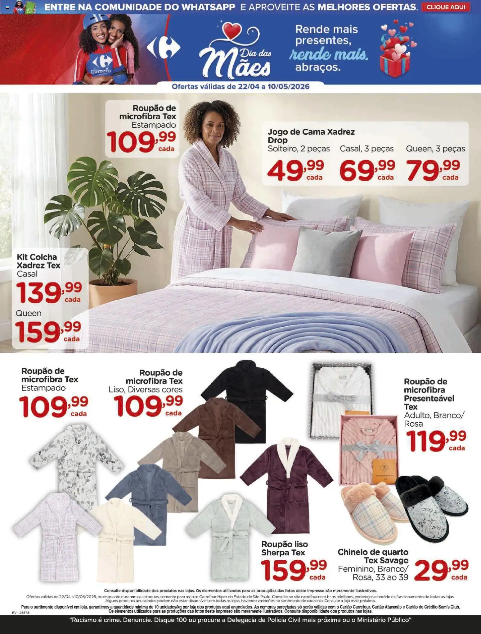 Carrefour Folheto - válido de 22.04.2026 | Página: 8 | Produtos: Jogo de cama, Colcha, Cama, Roupão