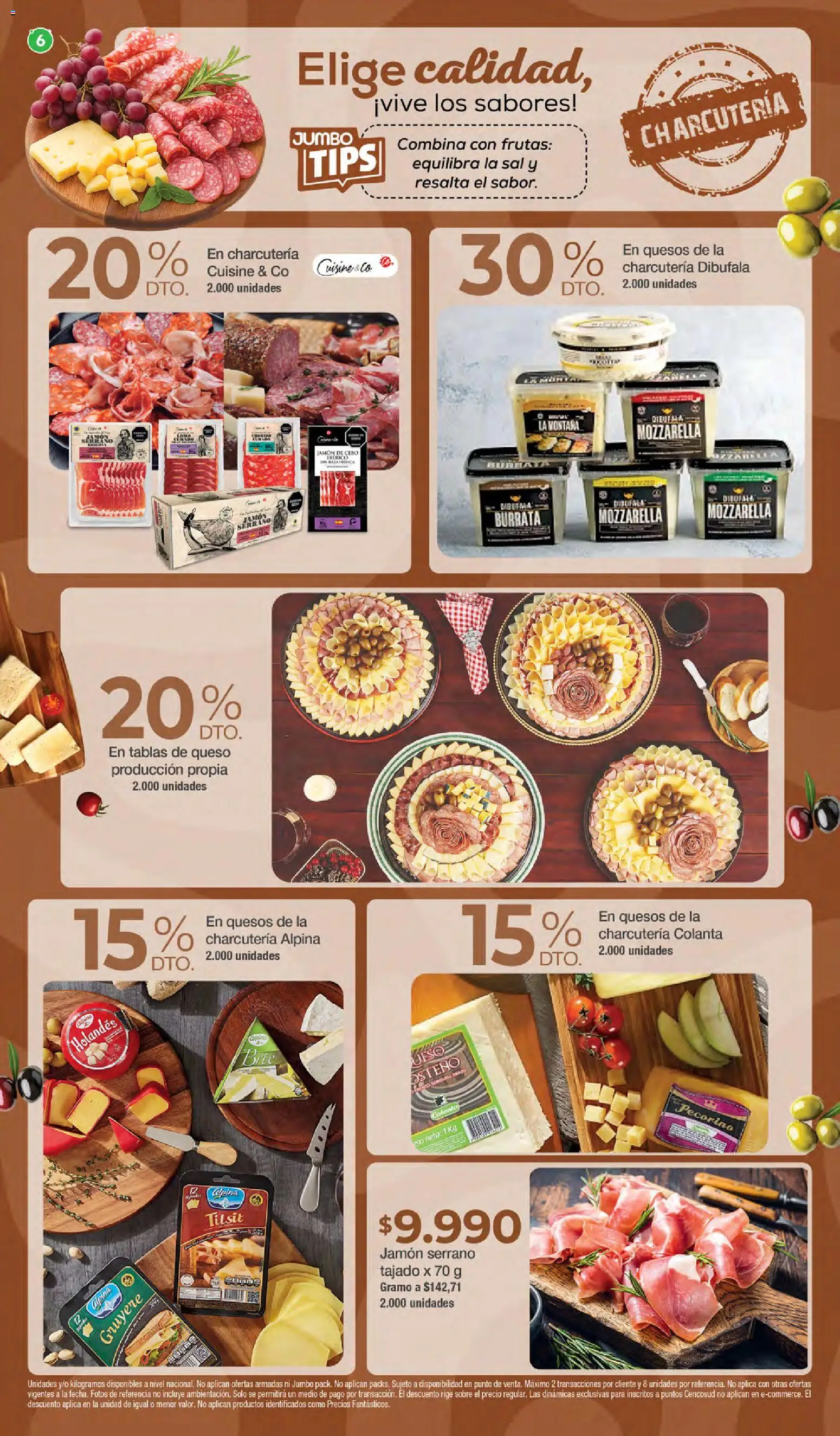 Jumbo revista - valida desde el 15.01.2026 | Página: 6 | Productos: Sal, Jamón serrano, Sobre, Jamón