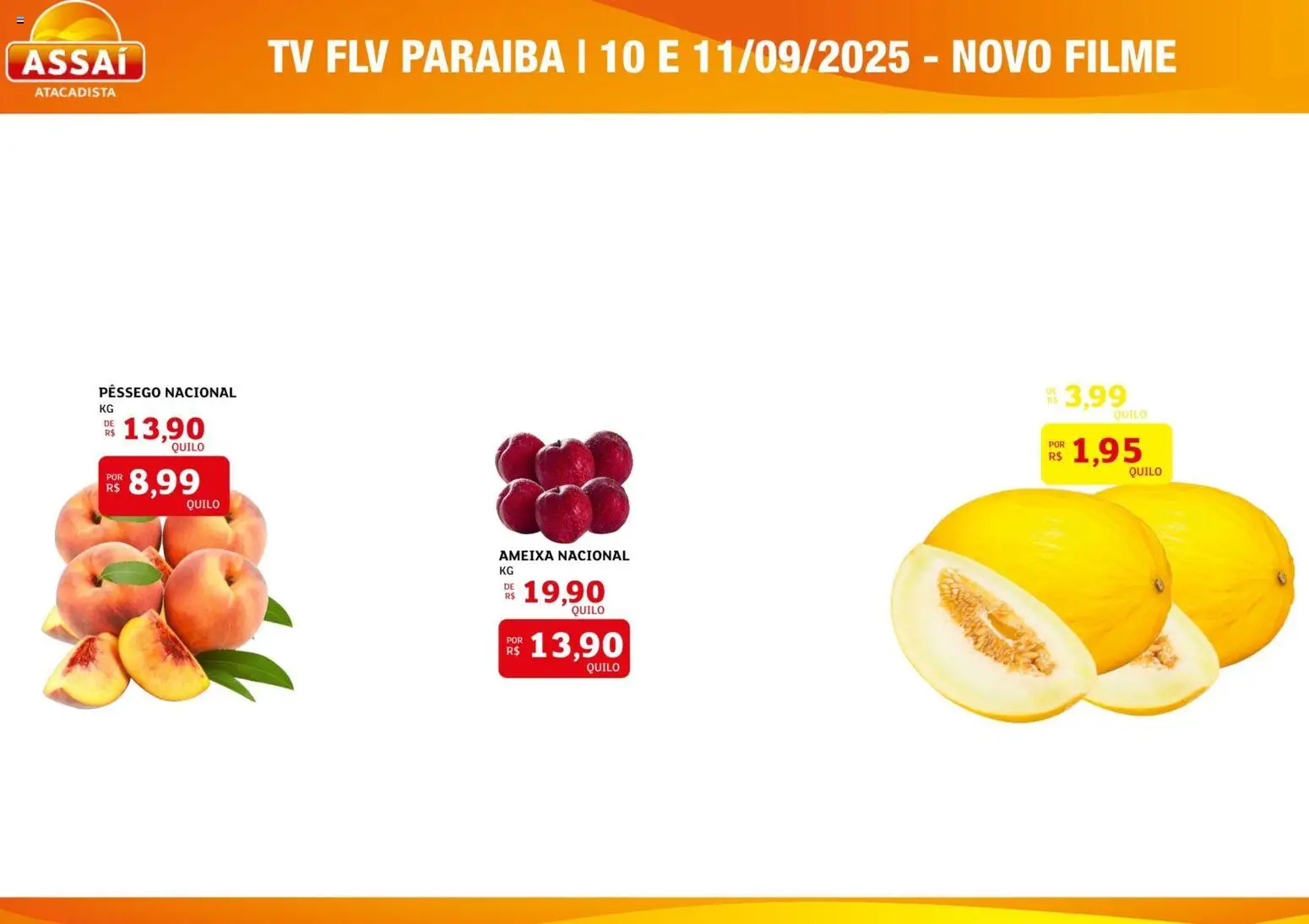 Assaí Atacadista Folheto - válido de 22.12.2025 | Página: 1 | Produtos: Pêssego, Tv, Ameixa